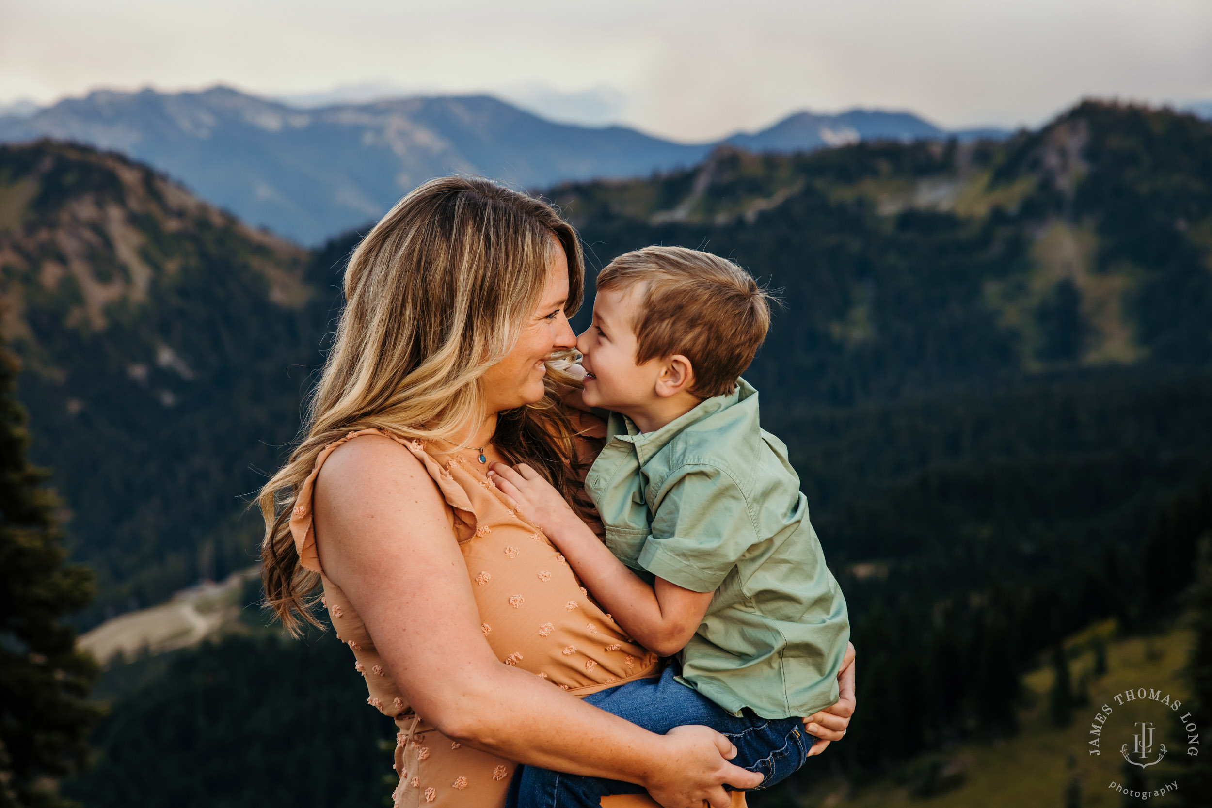 Mount Rainier Crystal Mountain adventure family photography session by Seattle family photographer James Thomas Long Photography