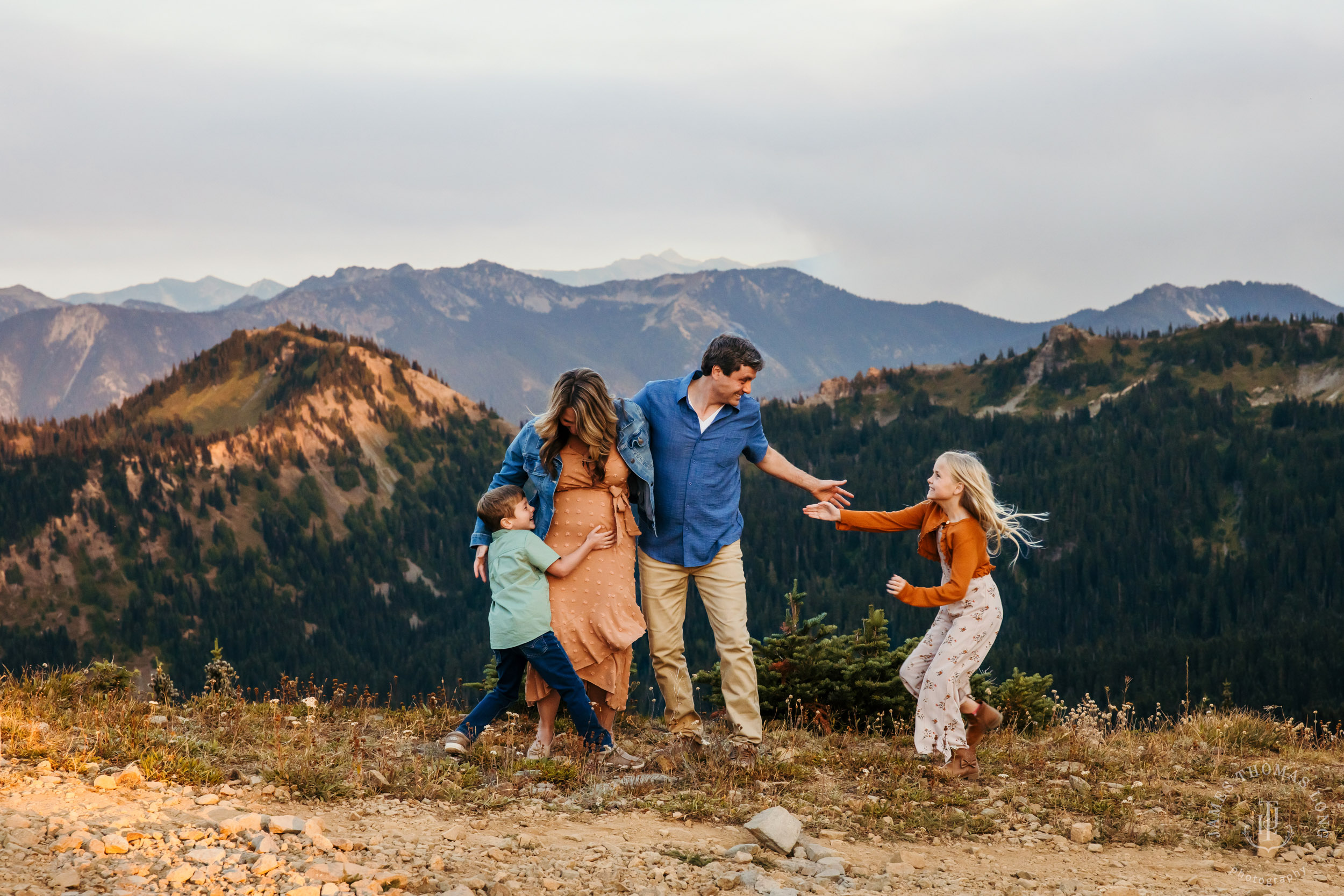 Mount Rainier Crystal Mountain adventure family photography session by Seattle family photographer James Thomas Long Photography