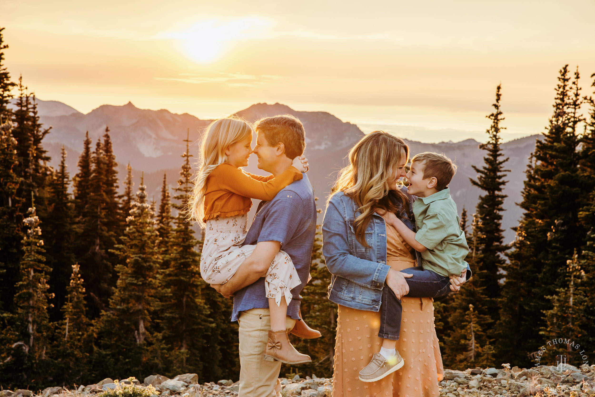 Mount Rainier Crystal Mountain adventure family photography session by Seattle family photographer James Thomas Long Photography