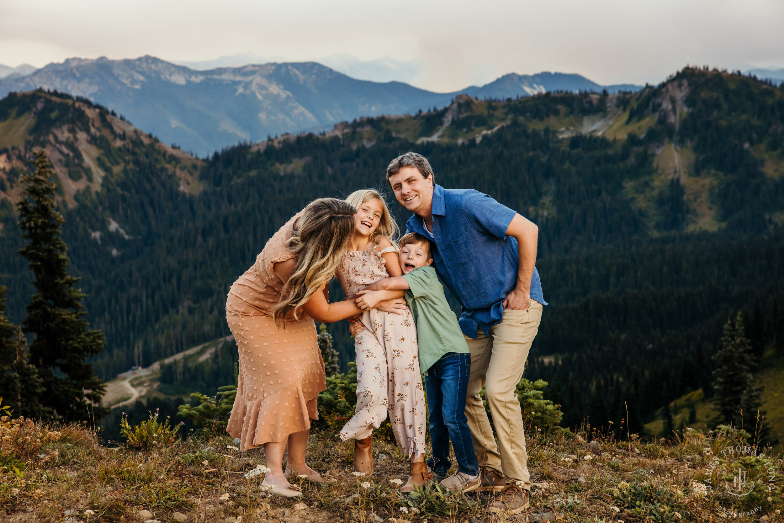 Mount Rainier Crystal Mountain adventure family photography session by Seattle family photographer James Thomas Long Photography