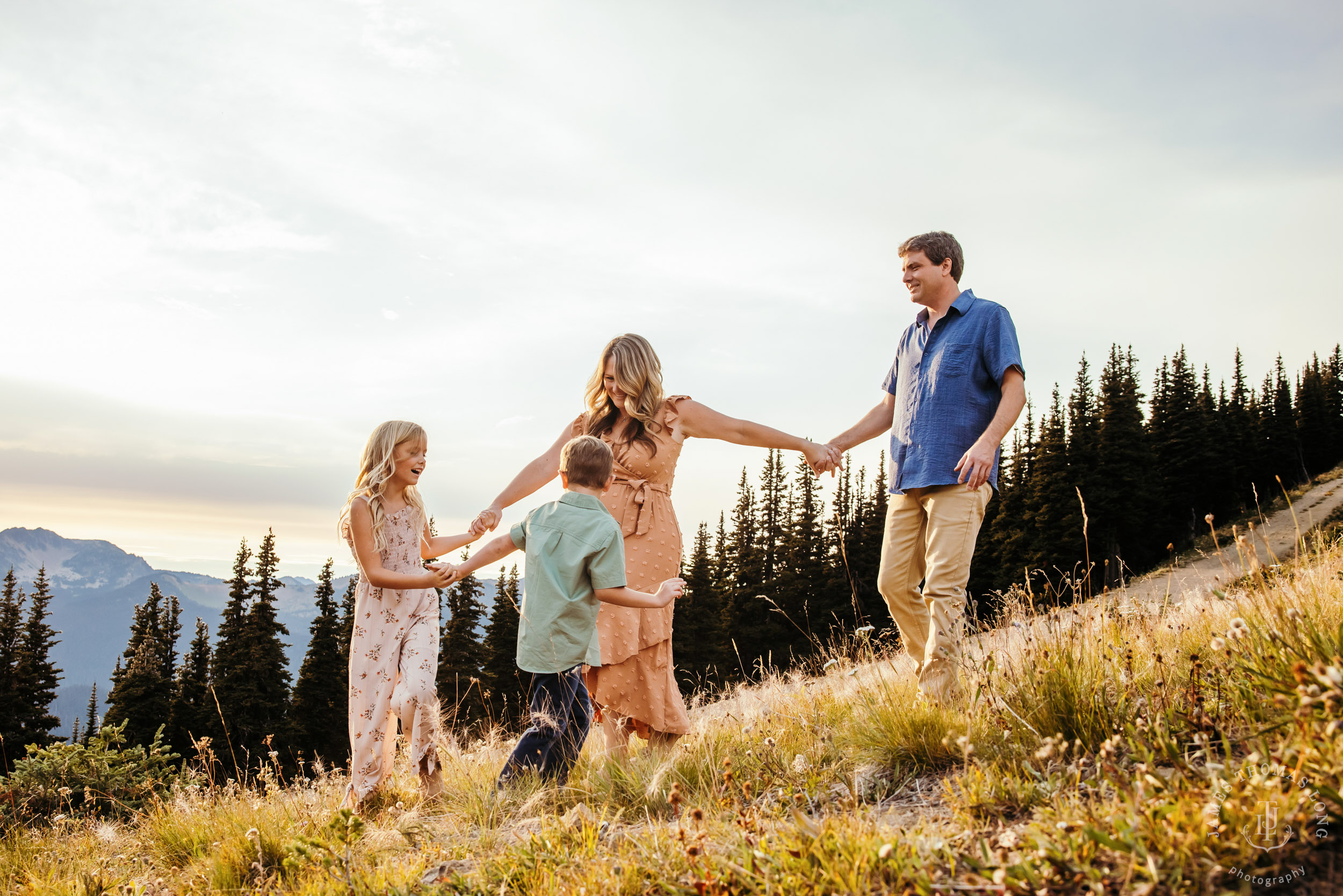 Mount Rainier Crystal Mountain adventure family photography session by Seattle family photographer James Thomas Long Photography