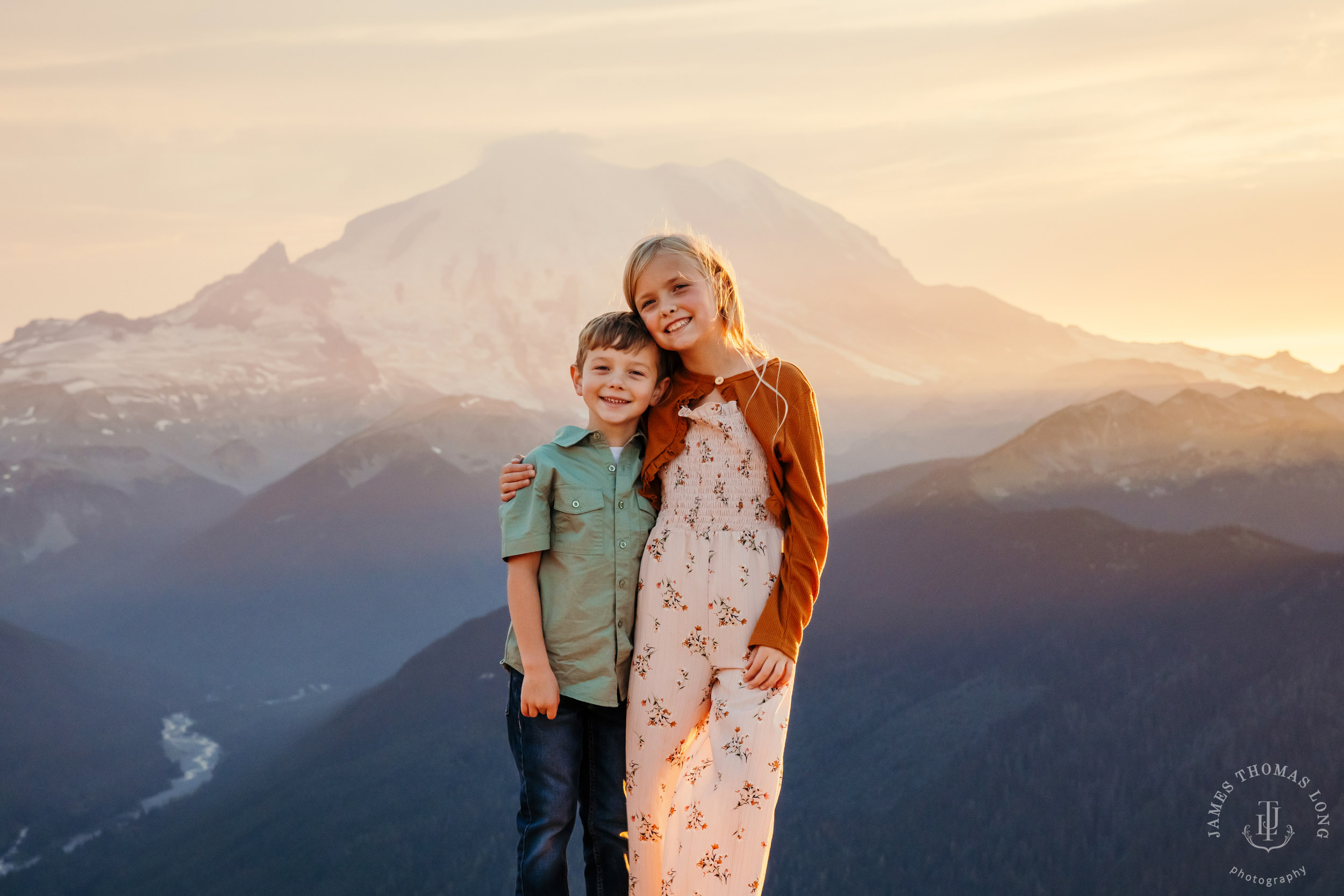 Mount Rainier Crystal Mountain adventure family photography session by Seattle family photographer James Thomas Long Photography