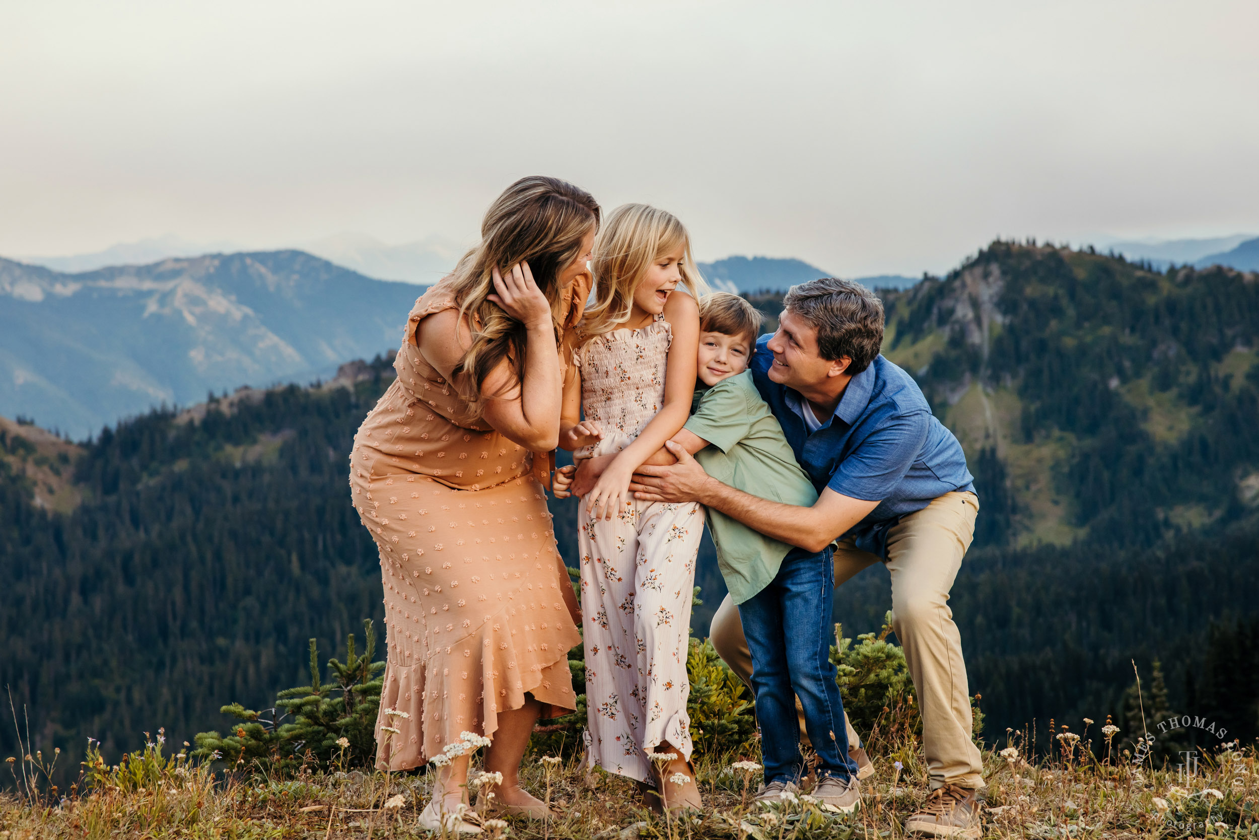 Mount Rainier Crystal Mountain adventure family photography session by Seattle family photographer James Thomas Long Photography