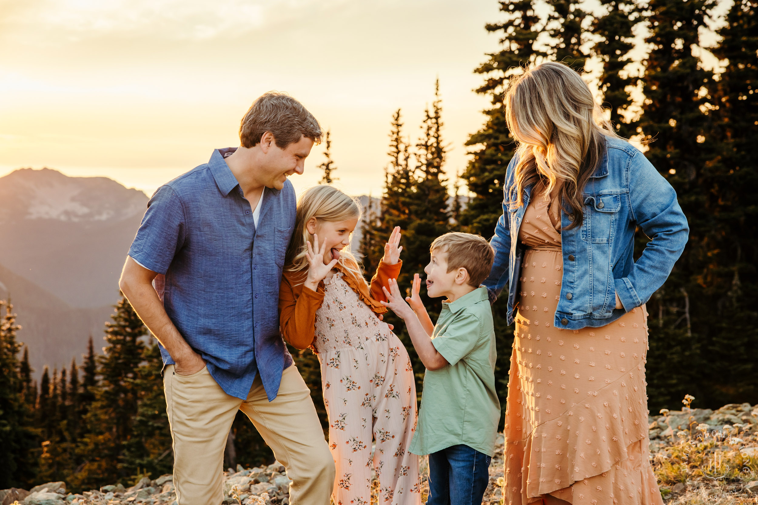 Mount Rainier Crystal Mountain adventure family photography session by Seattle family photographer James Thomas Long Photography