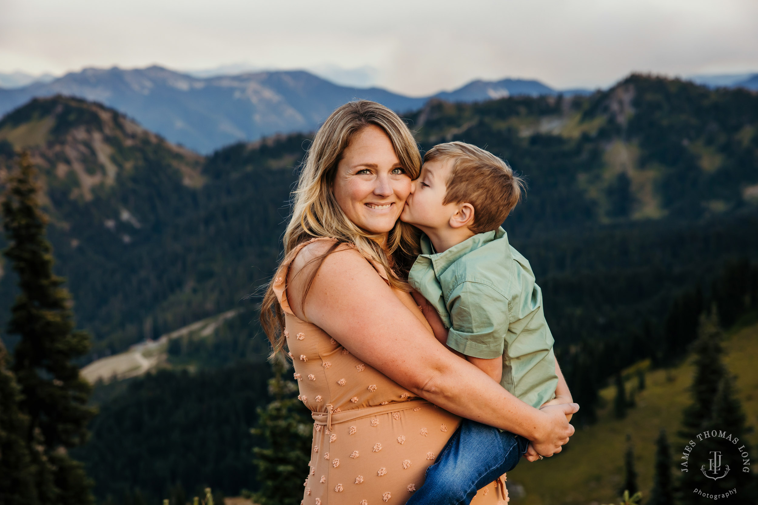 Mount Rainier Crystal Mountain adventure family photography session by Seattle family photographer James Thomas Long Photography