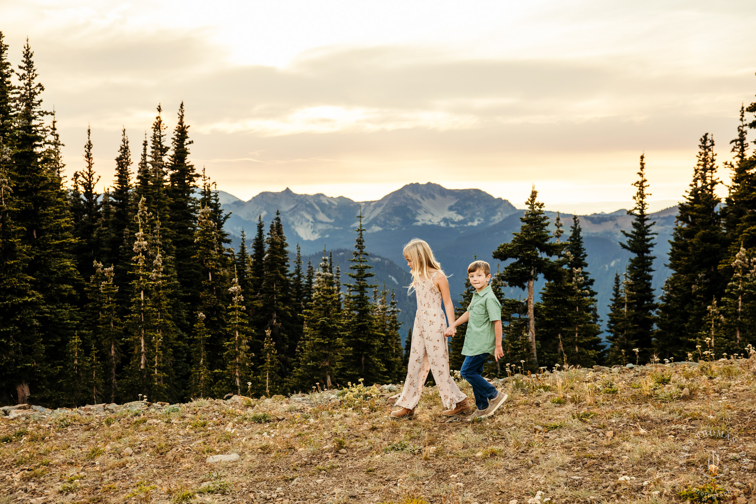 Mount Rainier Crystal Mountain adventure family photography session by Seattle family photographer James Thomas Long Photography