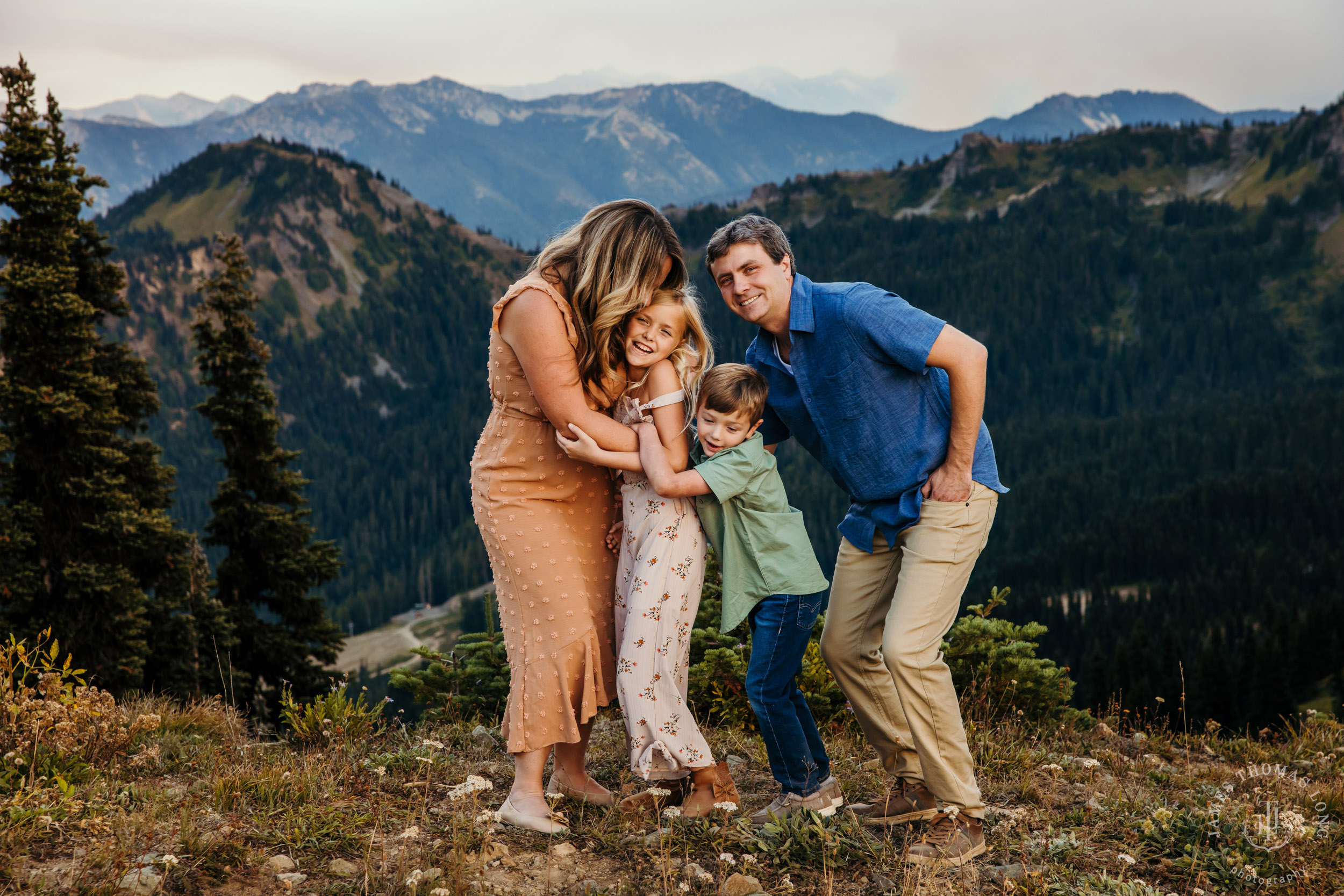 Mount Rainier Crystal Mountain adventure family photography session by Seattle family photographer James Thomas Long Photography