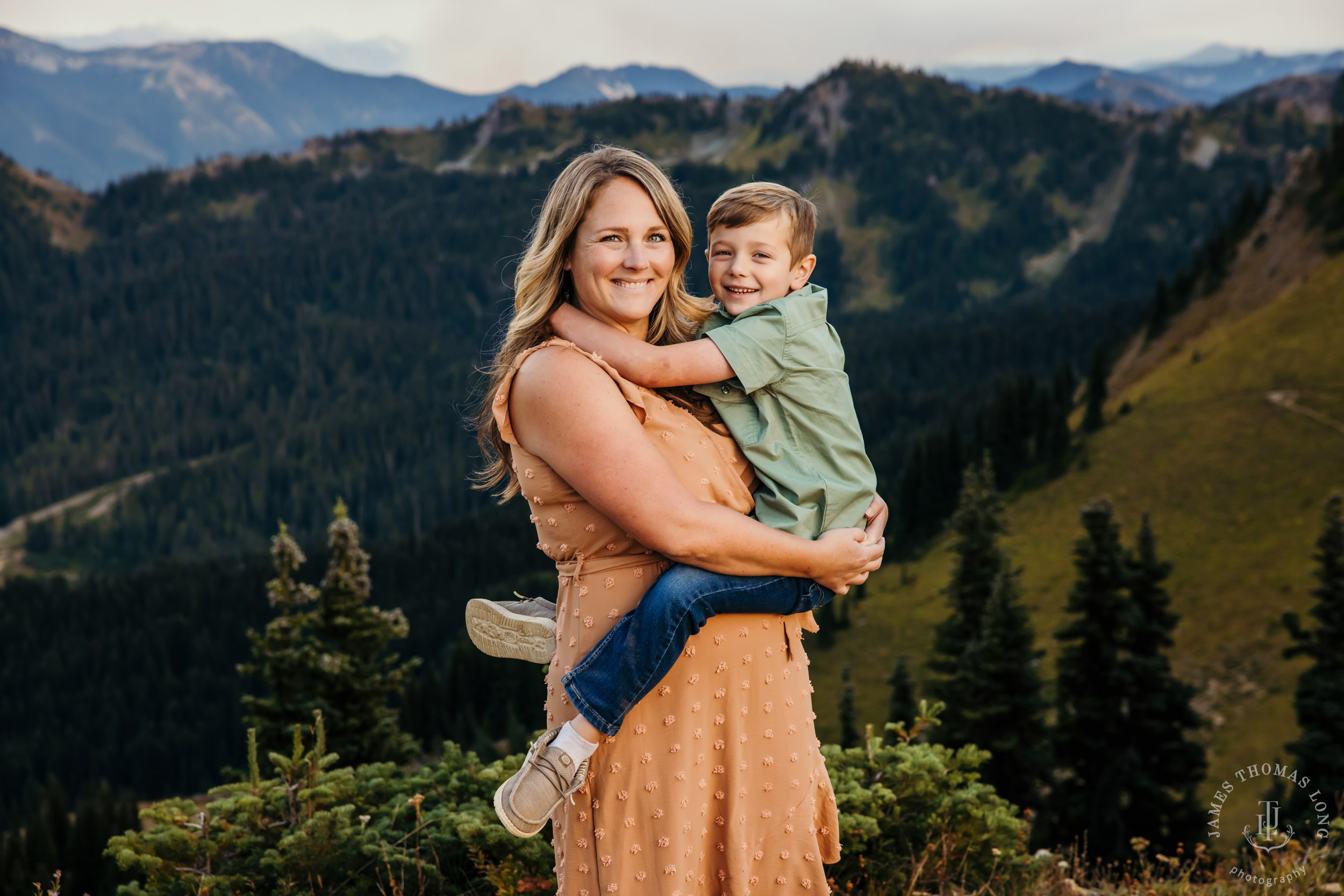Mount Rainier Crystal Mountain adventure family photography session by Seattle family photographer James Thomas Long Photography
