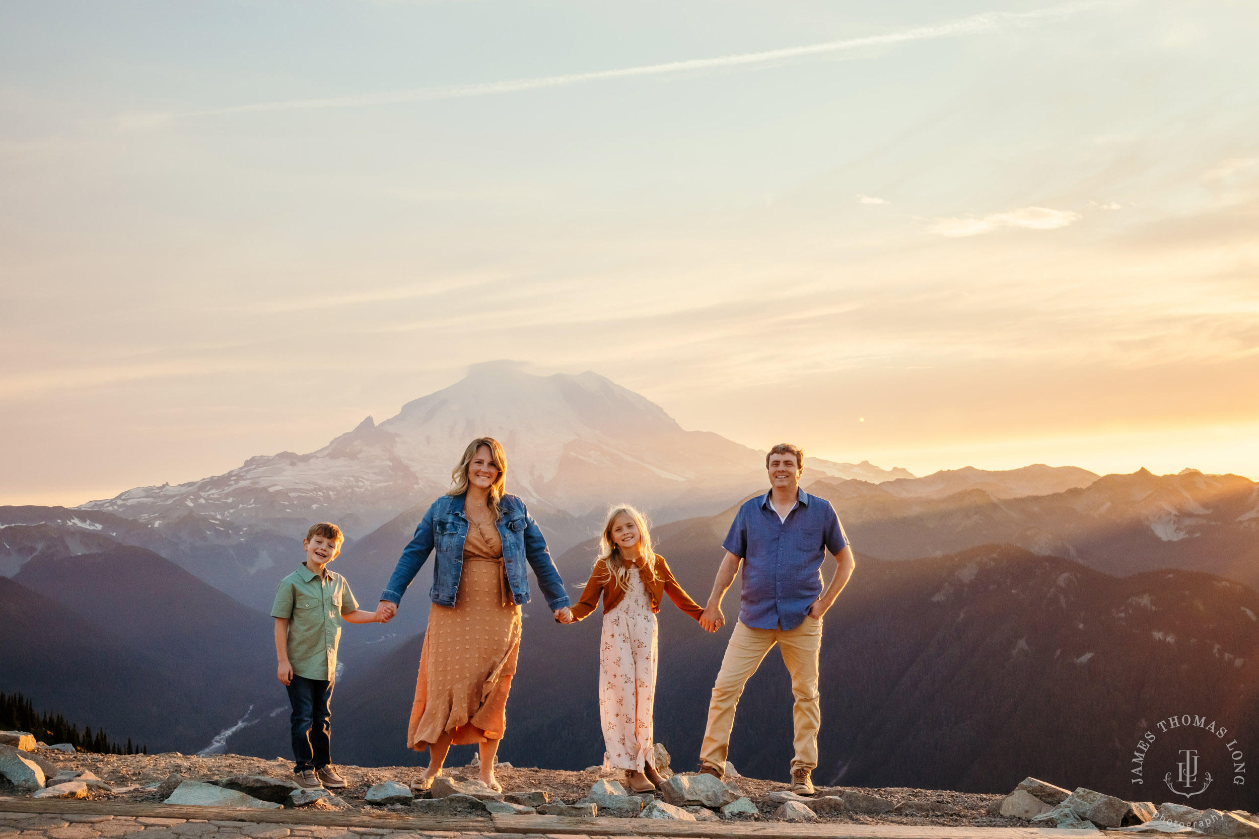 Mount Rainier Crystal Mountain adventure family photography session by Seattle family photographer James Thomas Long Photography