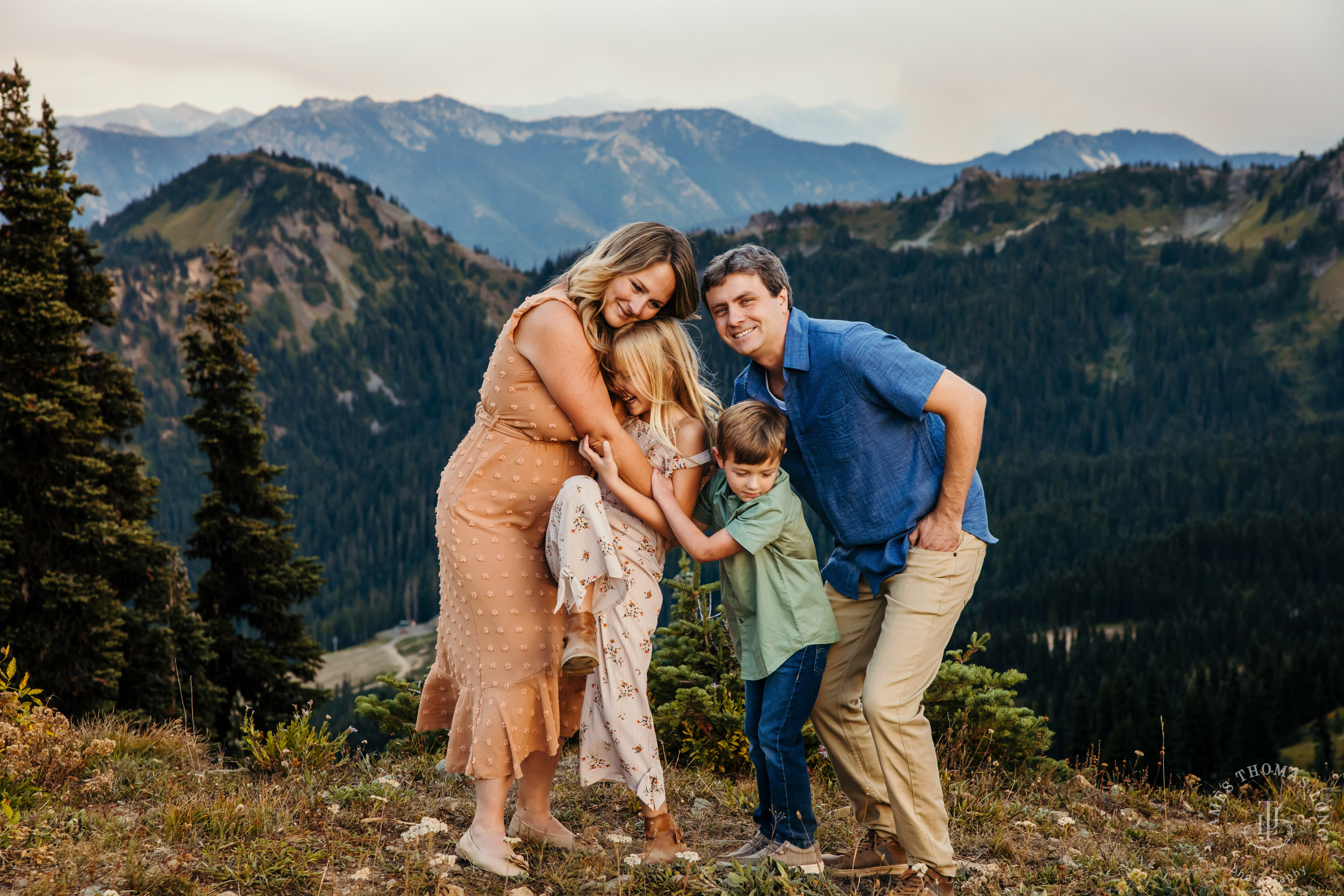 Mount Rainier Crystal Mountain adventure family photography session by Seattle family photographer James Thomas Long Photography