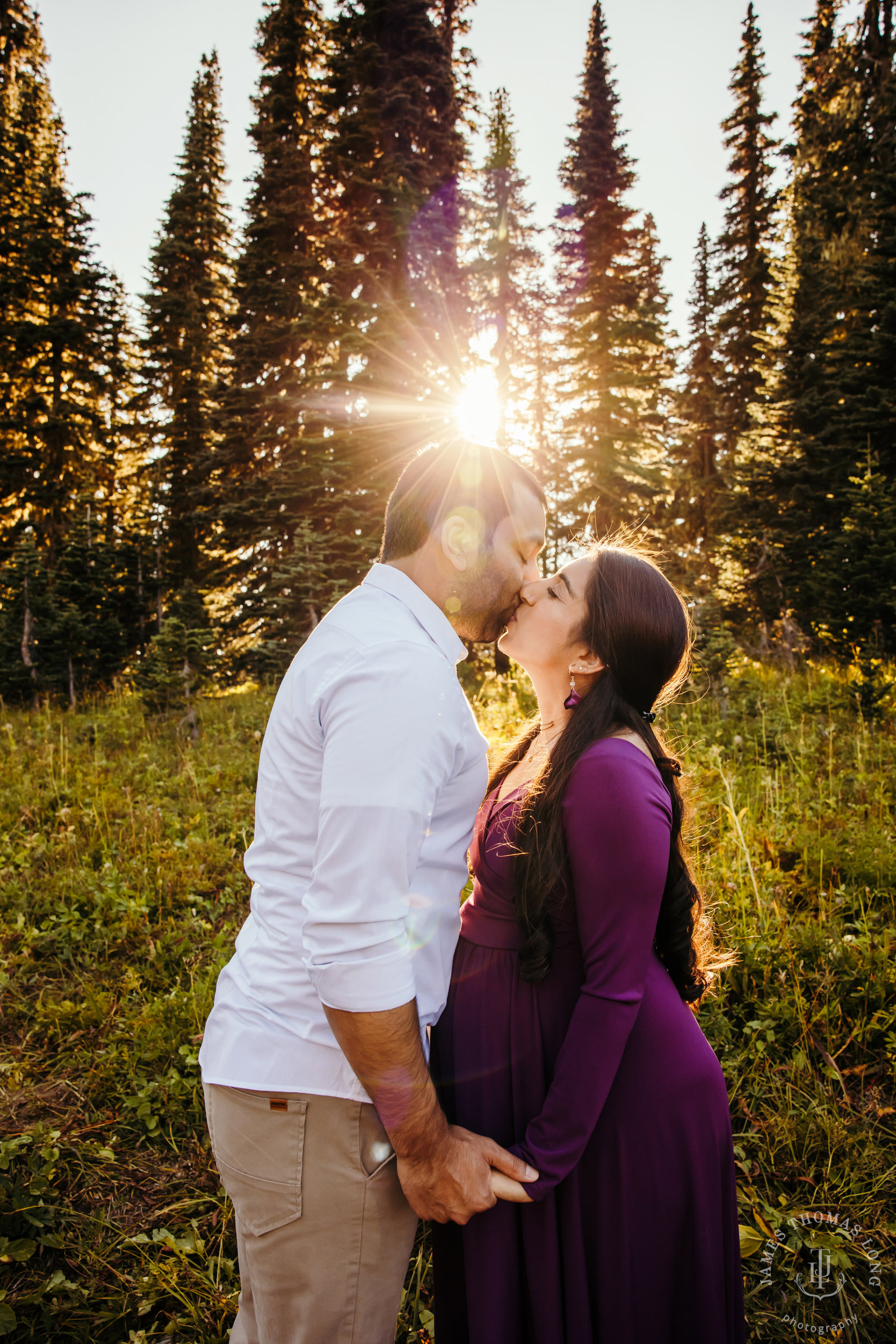 Mount Rainier maternity session by Seattle family photographer James Thomas Long Photography