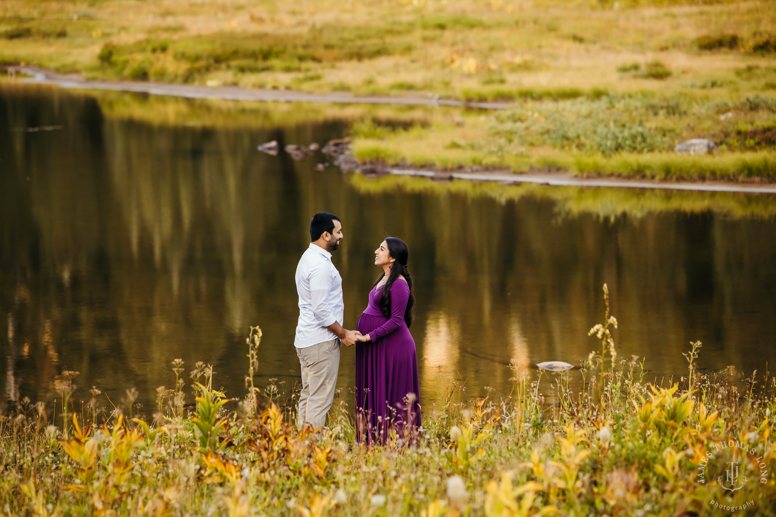 Mount Rainier maternity session by Seattle family photographer James Thomas Long Photography