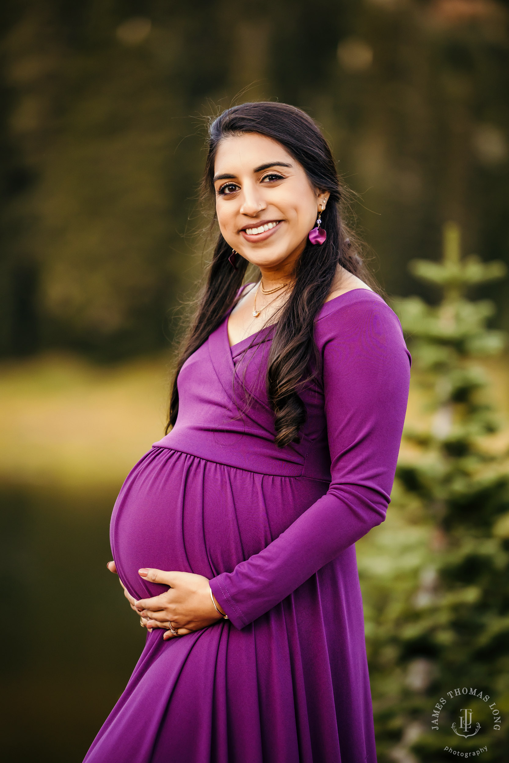 Mount Rainier maternity session by Seattle family photographer James Thomas Long Photography