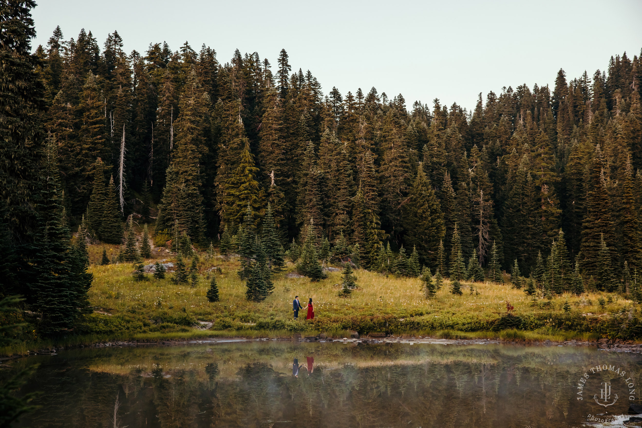 Seattle and Mount Rainier engagement session by Seattle wedding photographer James Thomas Long Potography