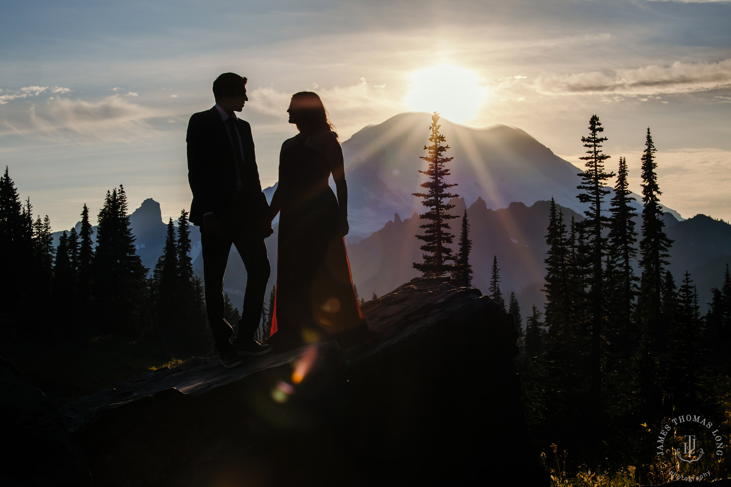 Seattle and Mount Rainier engagement session by Seattle wedding photographer James Thomas Long Potography