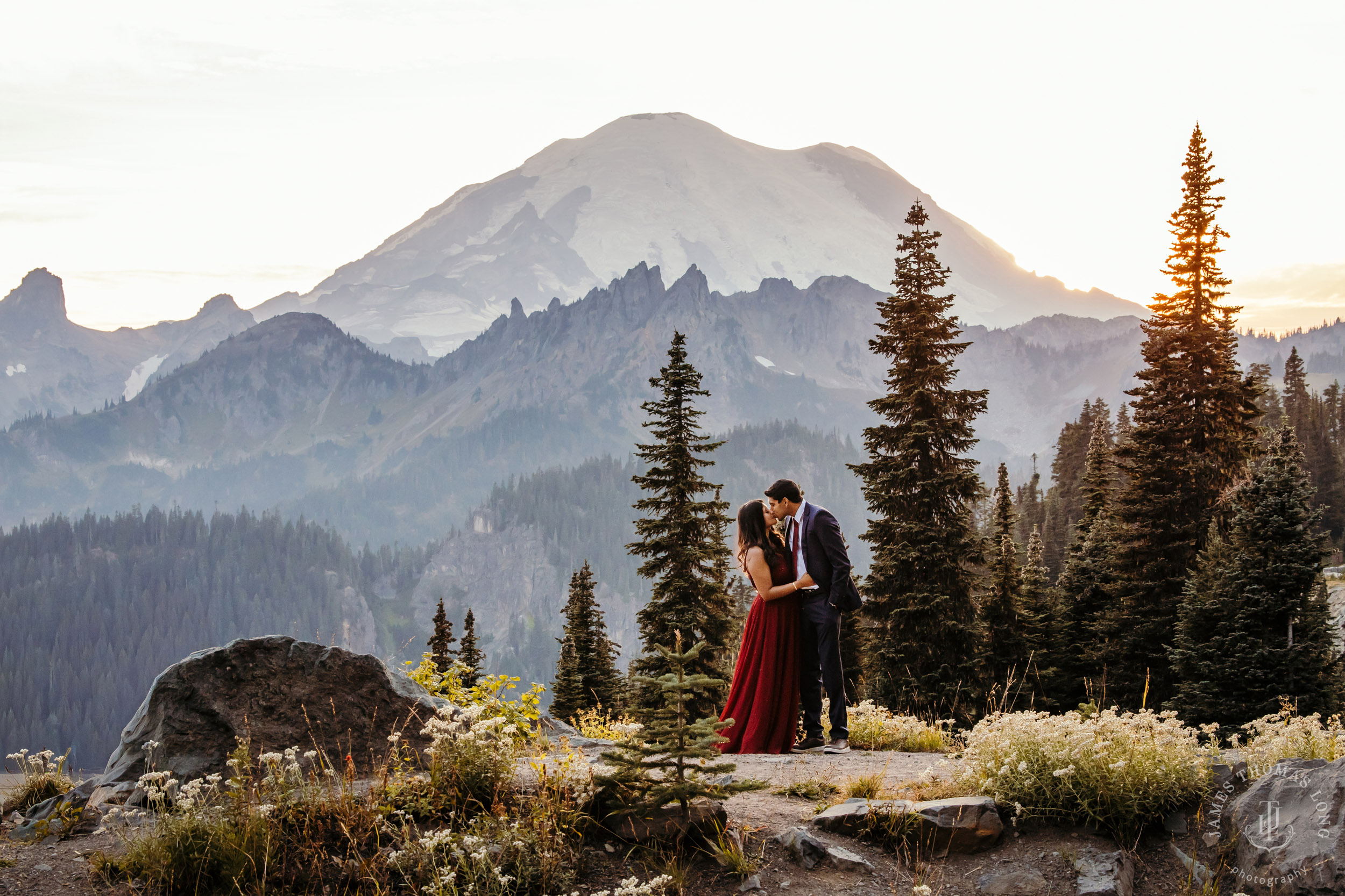 Seattle and Mount Rainier engagement session by Seattle wedding photographer James Thomas Long Potography