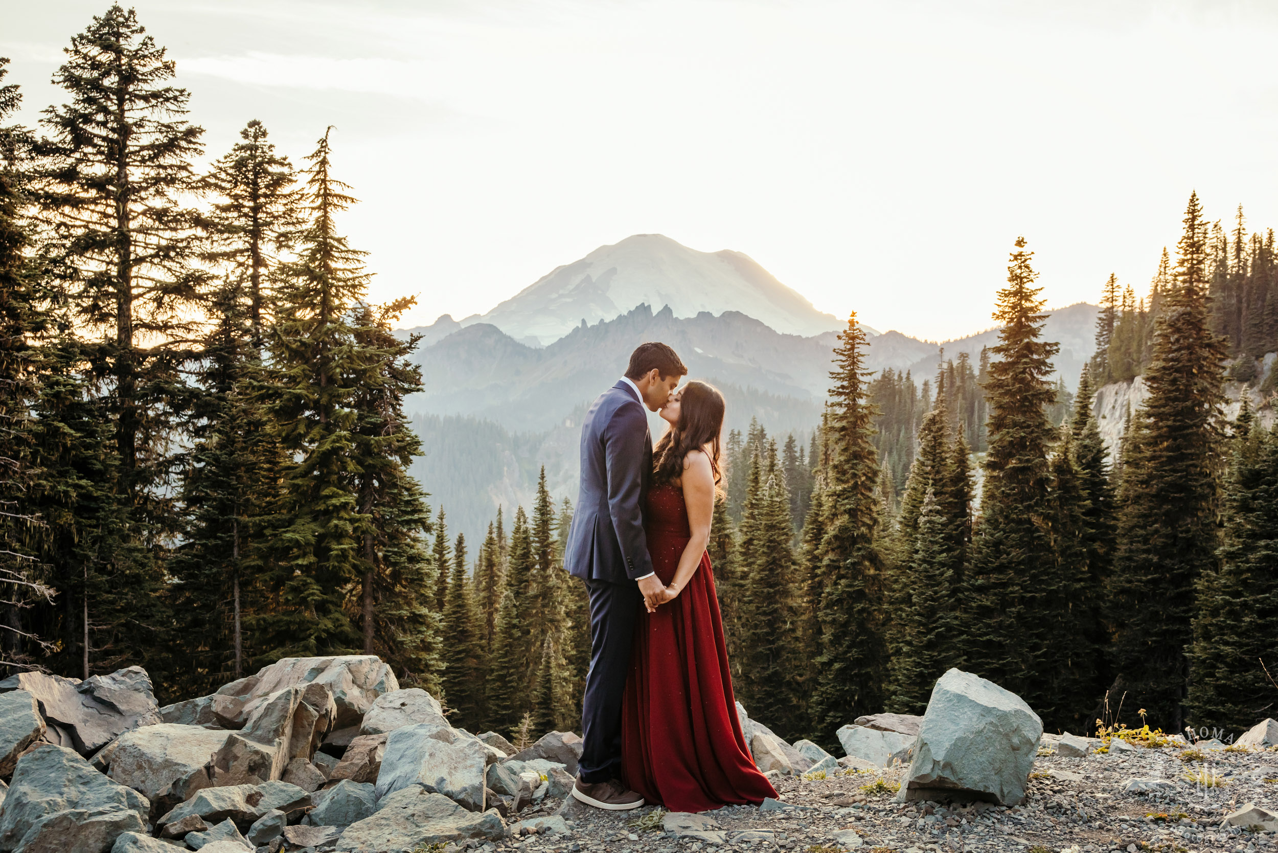 Seattle and Mount Rainier engagement session by Seattle wedding photographer James Thomas Long Potography