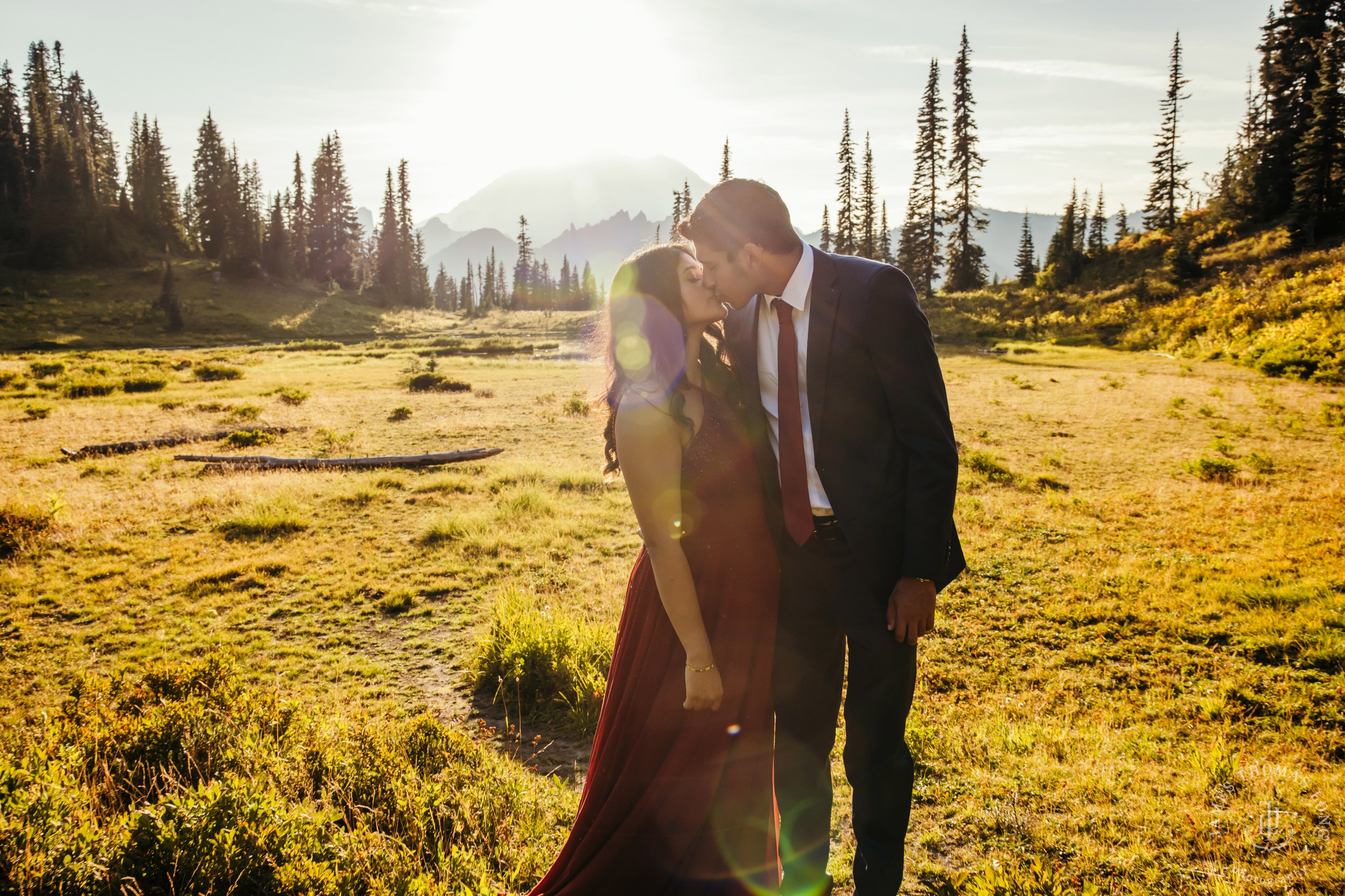 Seattle and Mount Rainier engagement session by Seattle wedding photographer James Thomas Long Potography