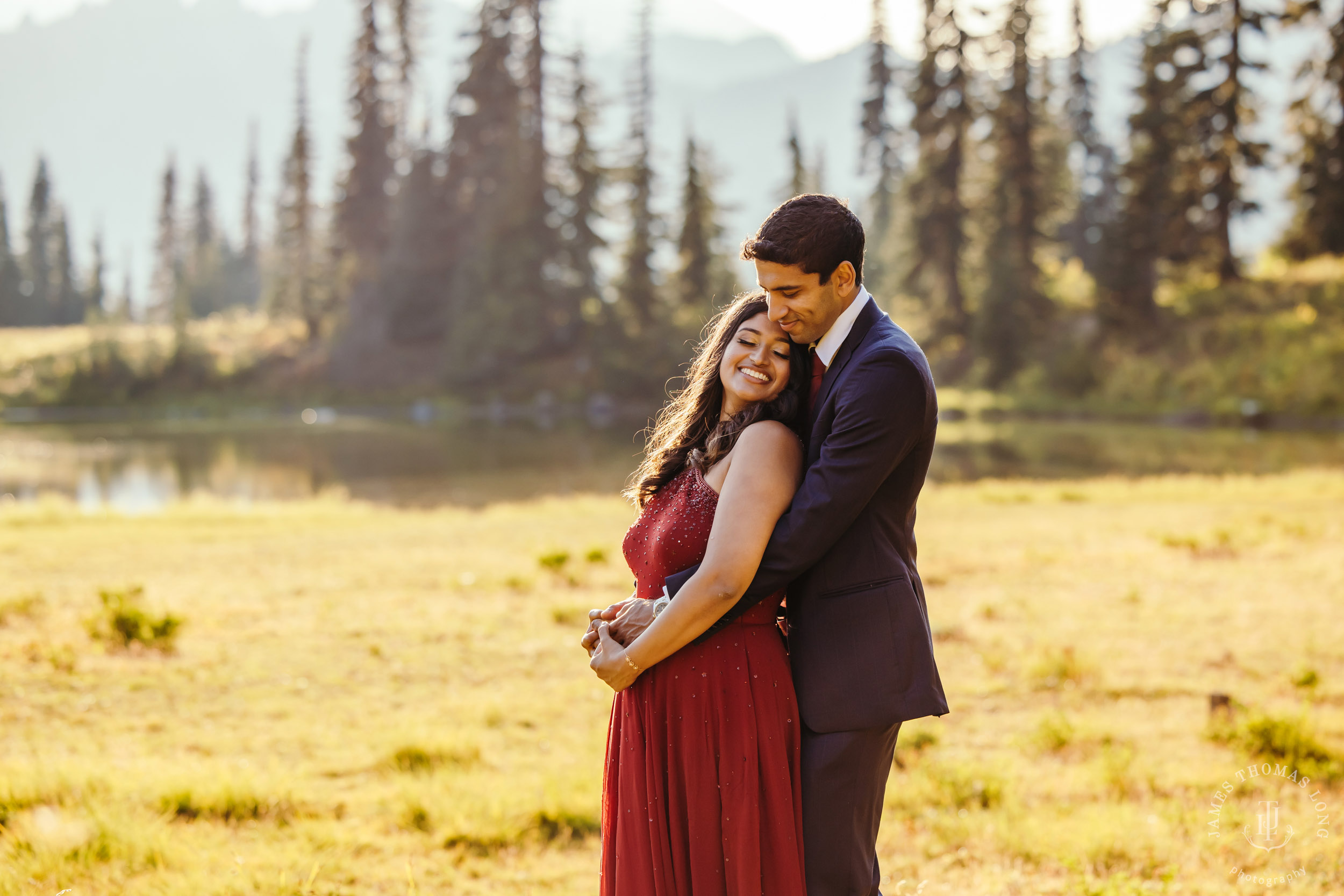 Seattle and Mount Rainier engagement session by Seattle wedding photographer James Thomas Long Potography