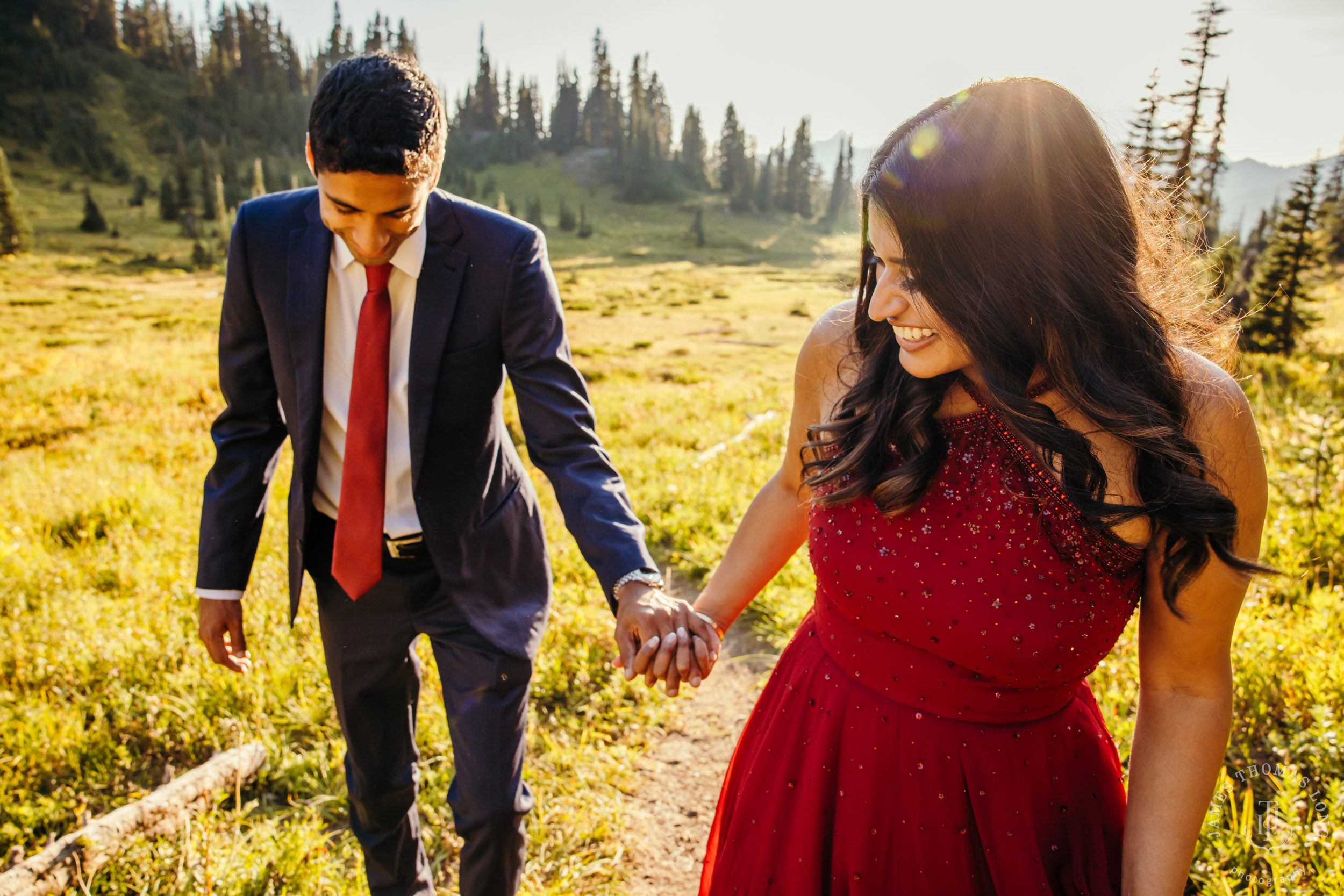 Seattle and Mount Rainier engagement session by Seattle wedding photographer James Thomas Long Potography