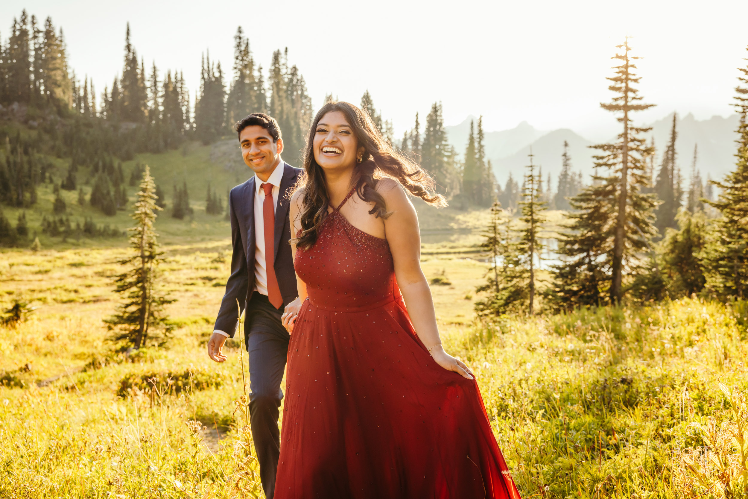 Seattle and Mount Rainier engagement session by Seattle wedding photographer James Thomas Long Potography