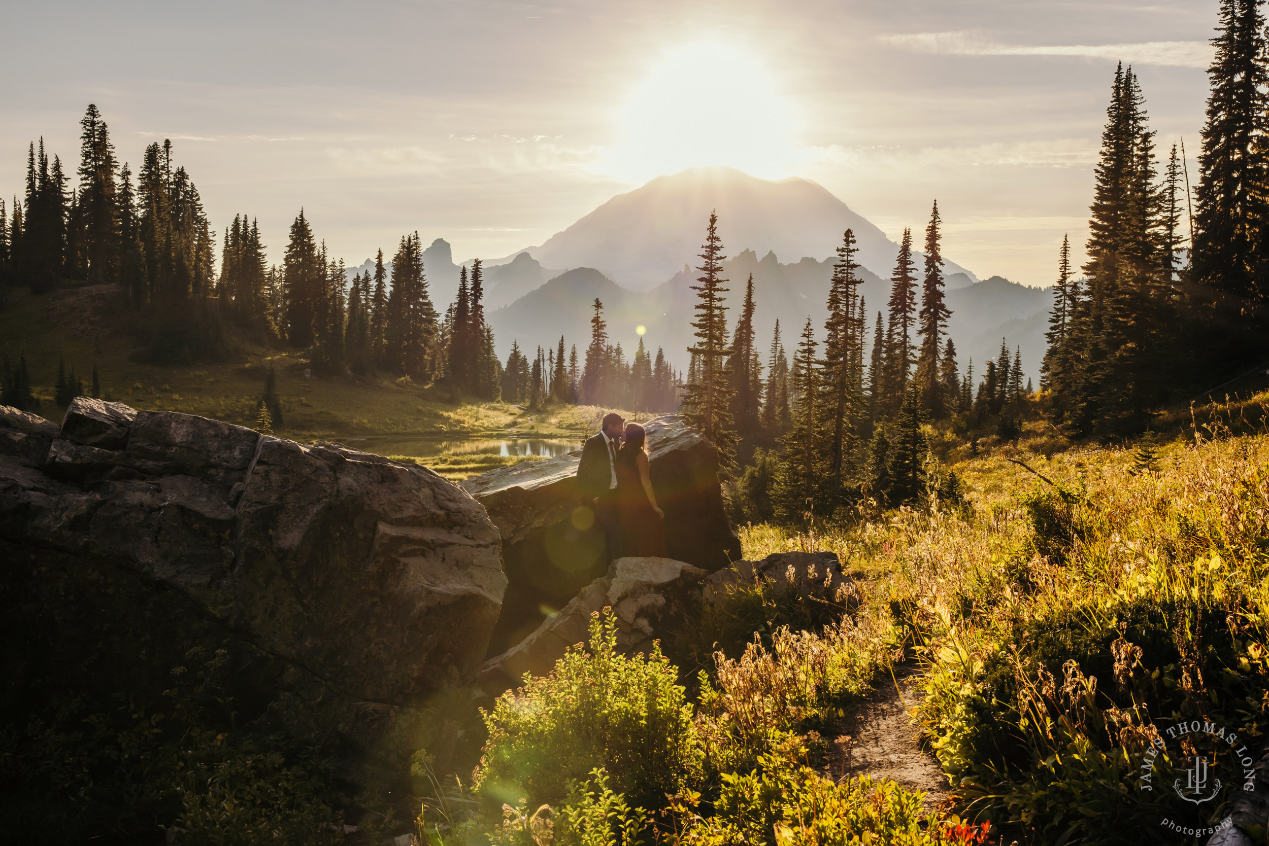 Seattle and Mount Rainier engagement session by Seattle wedding photographer James Thomas Long Potography
