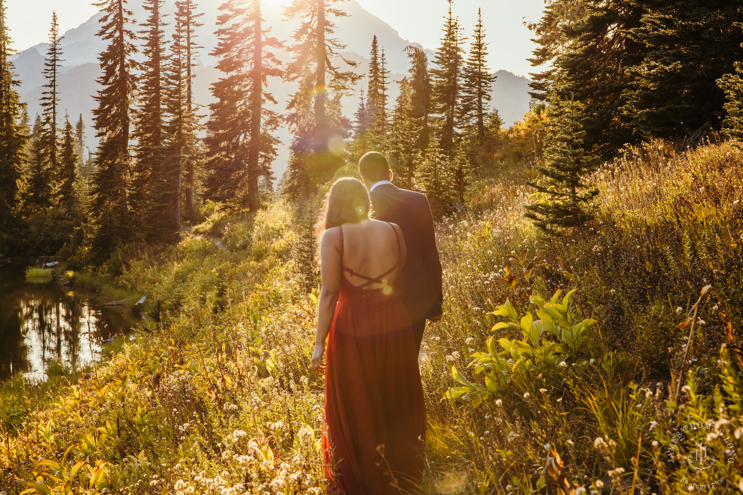 Seattle and Mount Rainier engagement session by Seattle wedding photographer James Thomas Long Potography