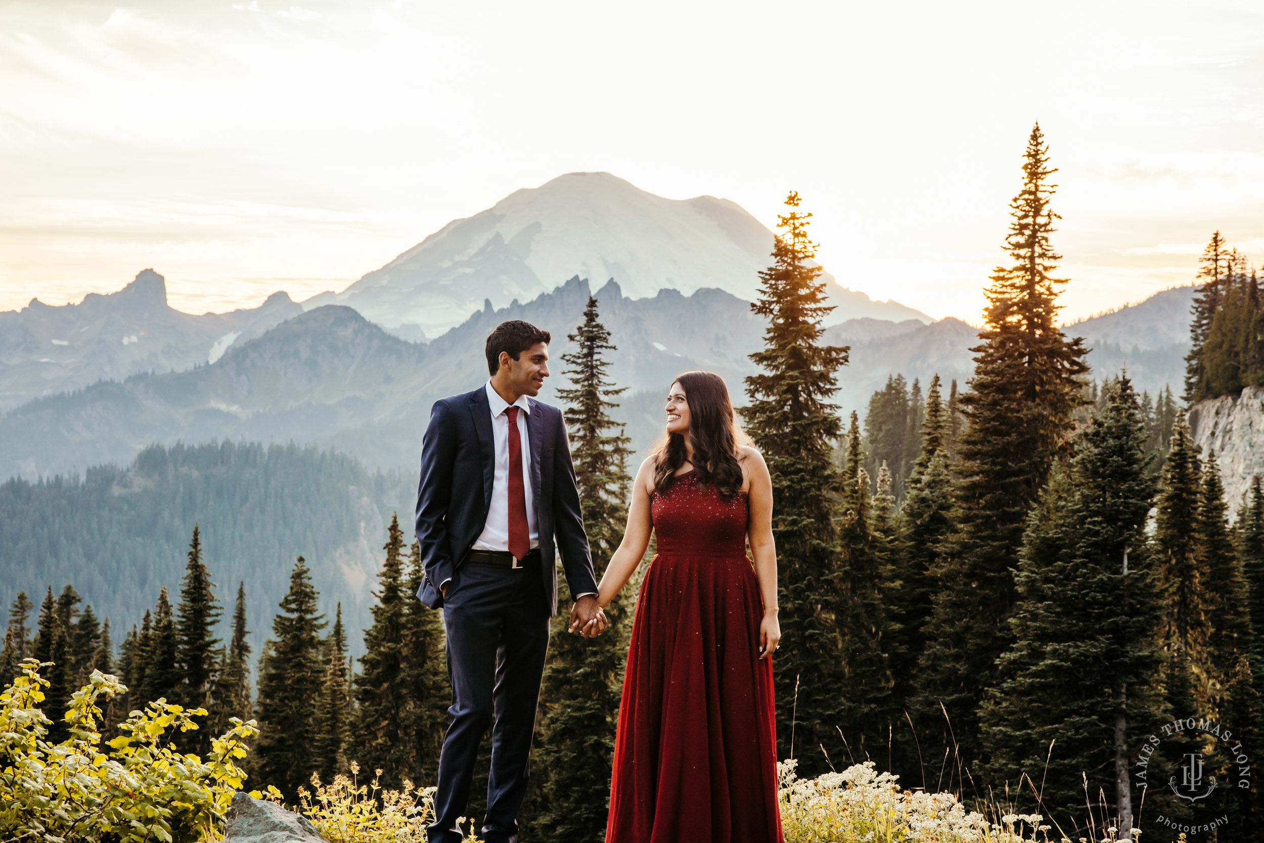 Seattle and Mount Rainier engagement session by Seattle wedding photographer James Thomas Long Potography