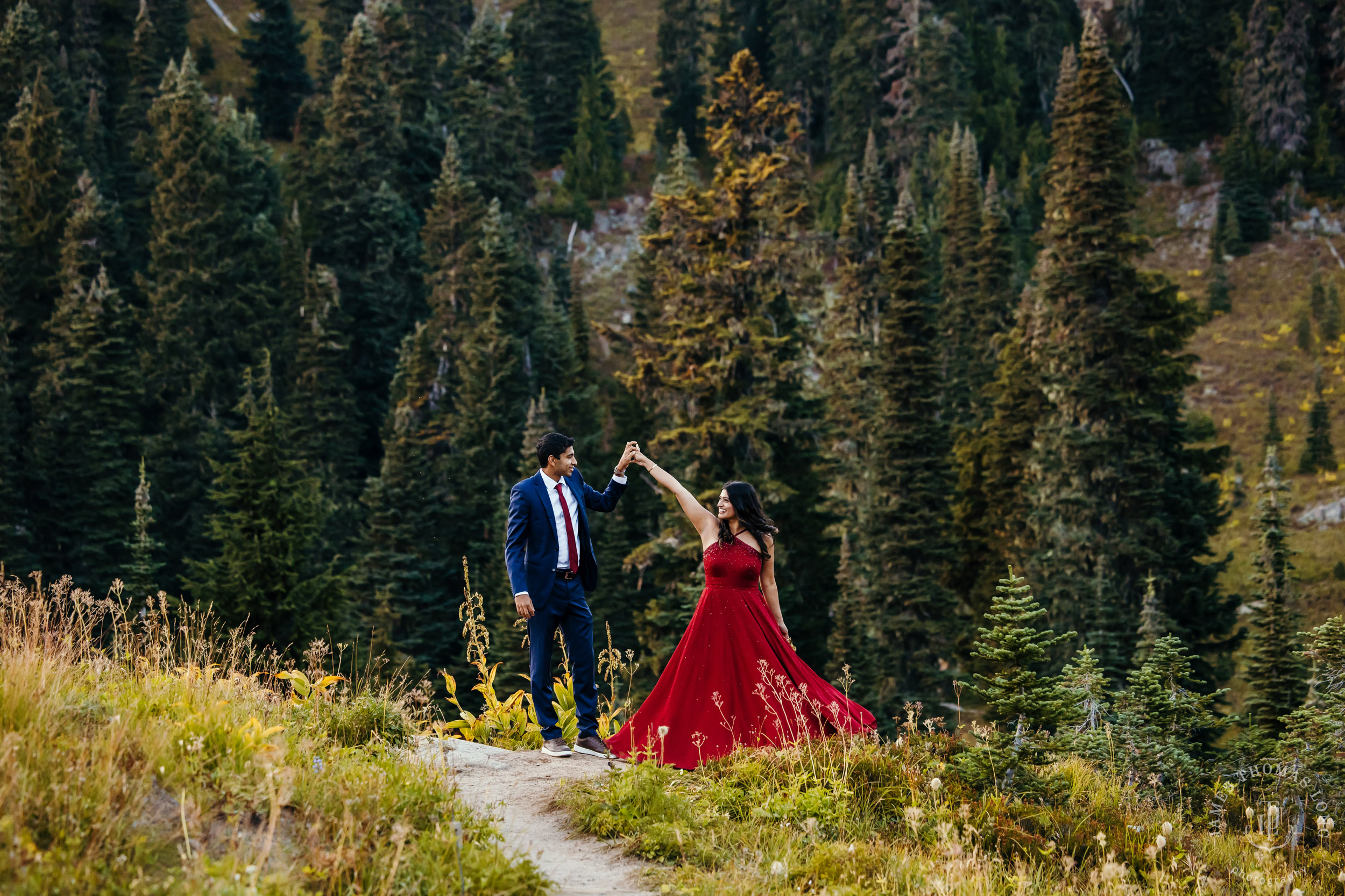 Seattle and Mount Rainier engagement session by Seattle wedding photographer James Thomas Long Potography