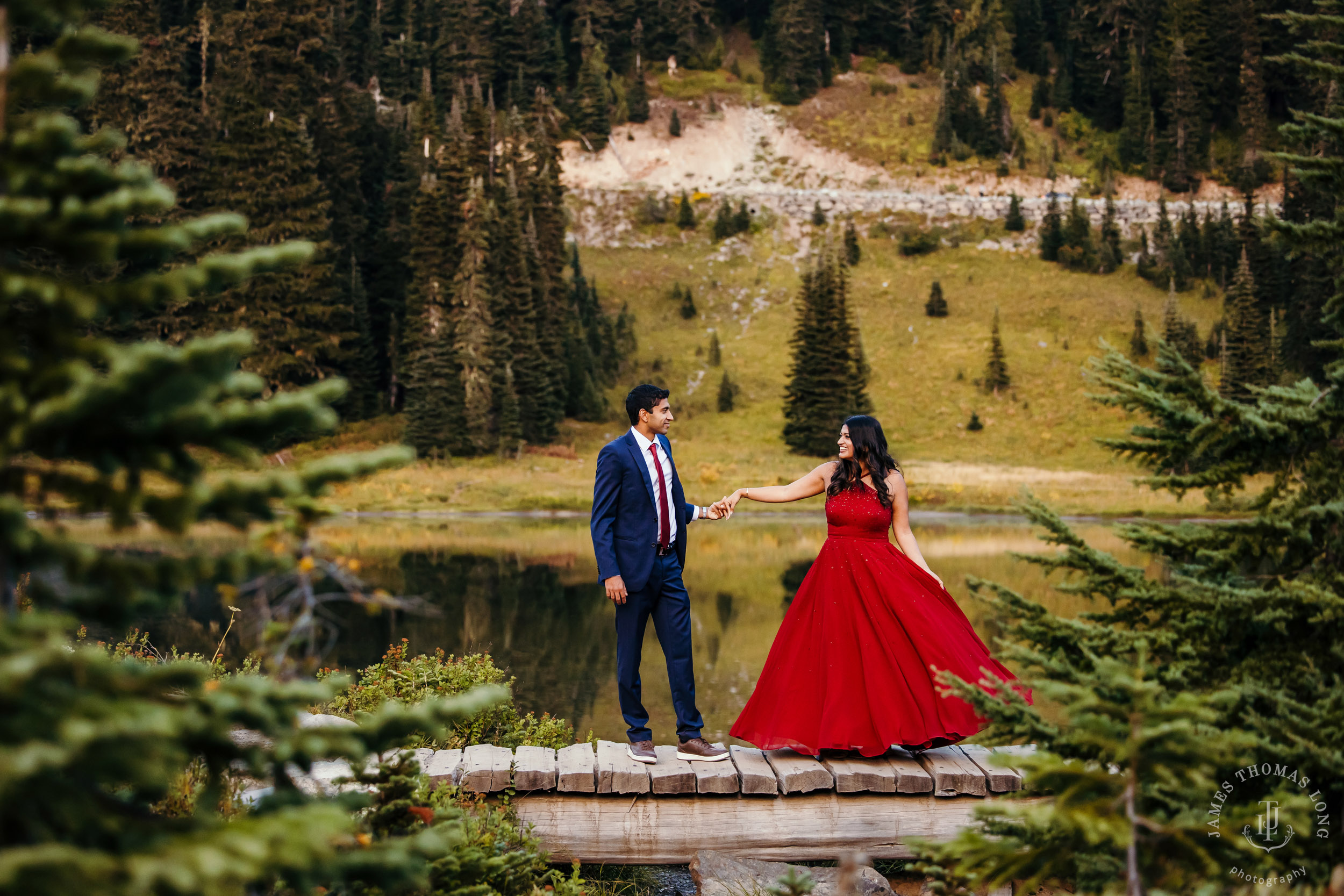Seattle and Mount Rainier engagement session by Seattle wedding photographer James Thomas Long Potography