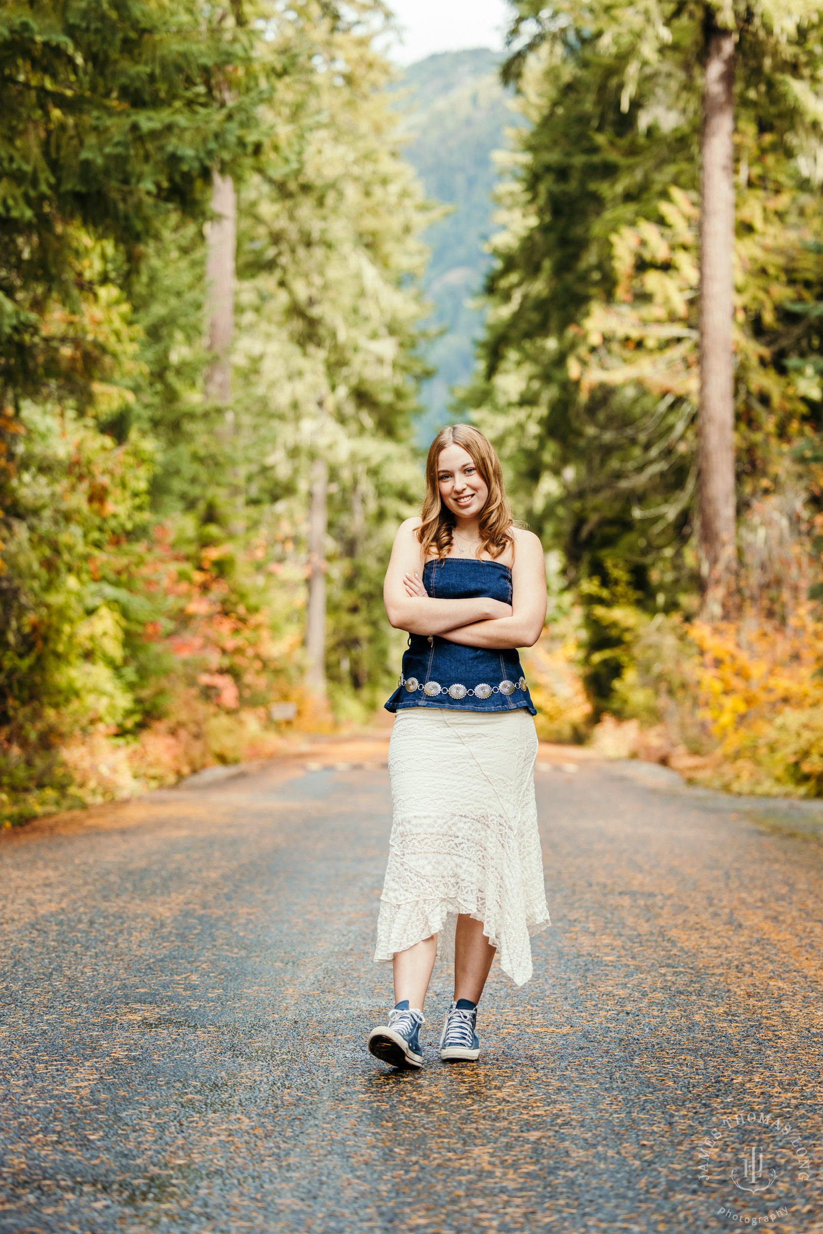Cascade Mountain adventure high school senior portrait session by Seattle senior photographer James Thomas Long Photography