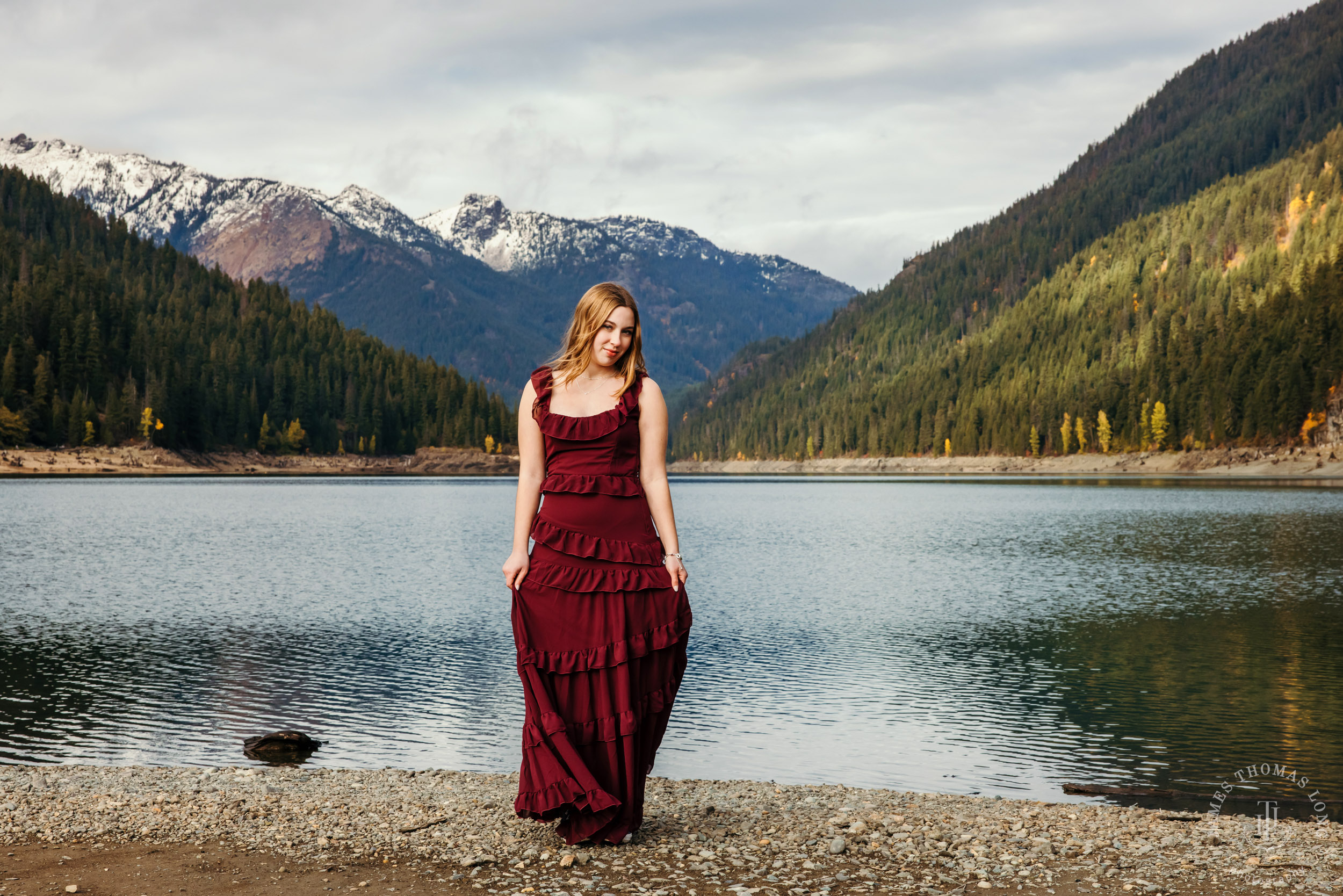 Cascade Mountain adventure high school senior portrait session by Seattle senior photographer James Thomas Long Photography