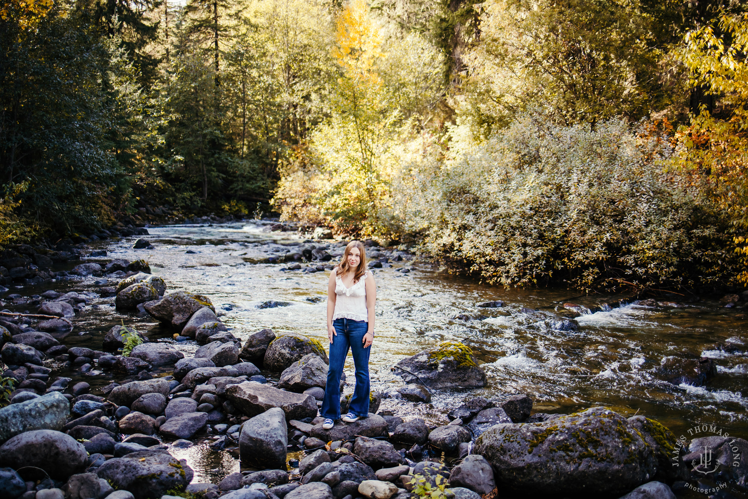 Cascade Mountain adventure high school senior portrait session by Seattle senior photographer James Thomas Long Photography