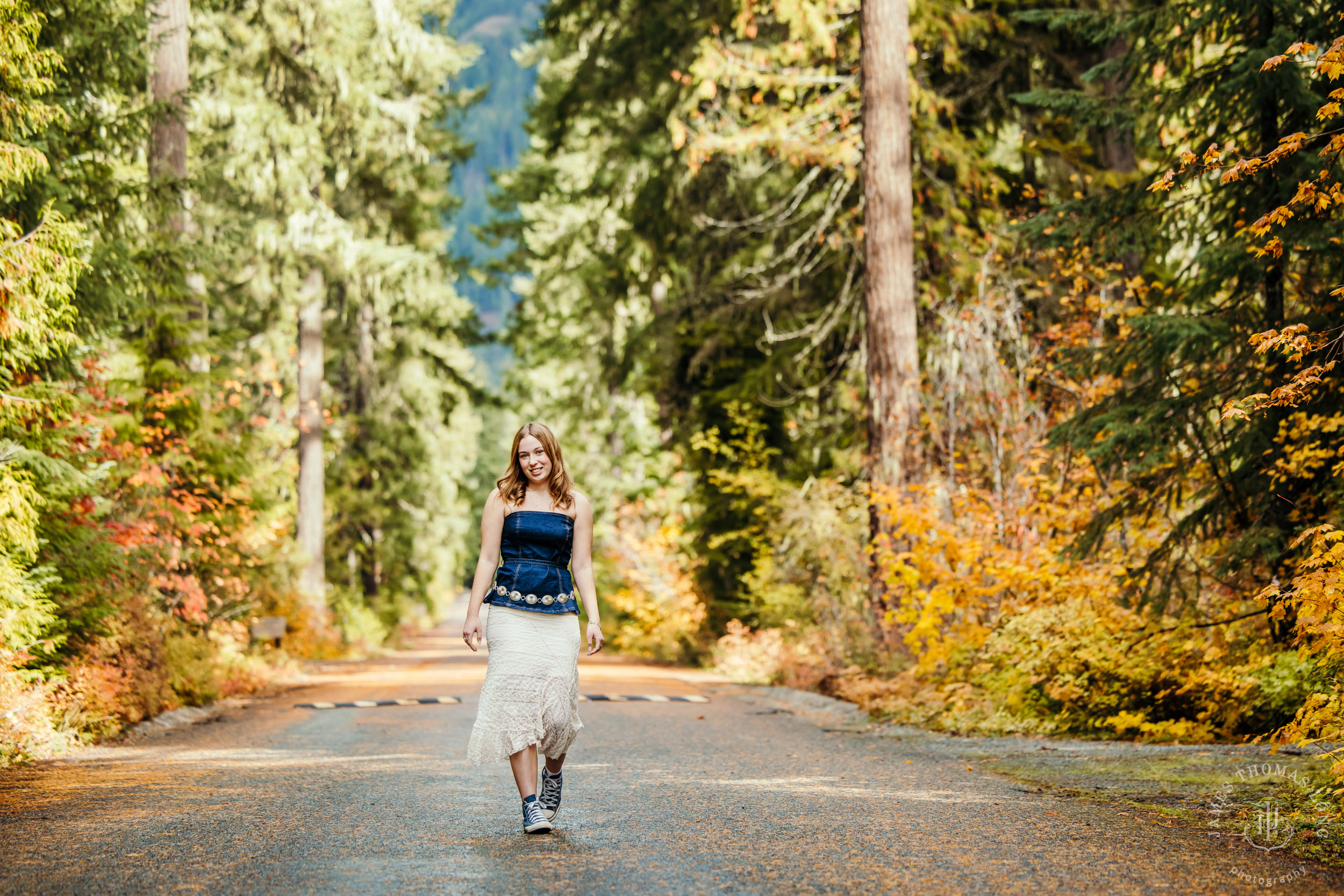 Cascade Mountain adventure high school senior portrait session by Seattle senior photographer James Thomas Long Photography