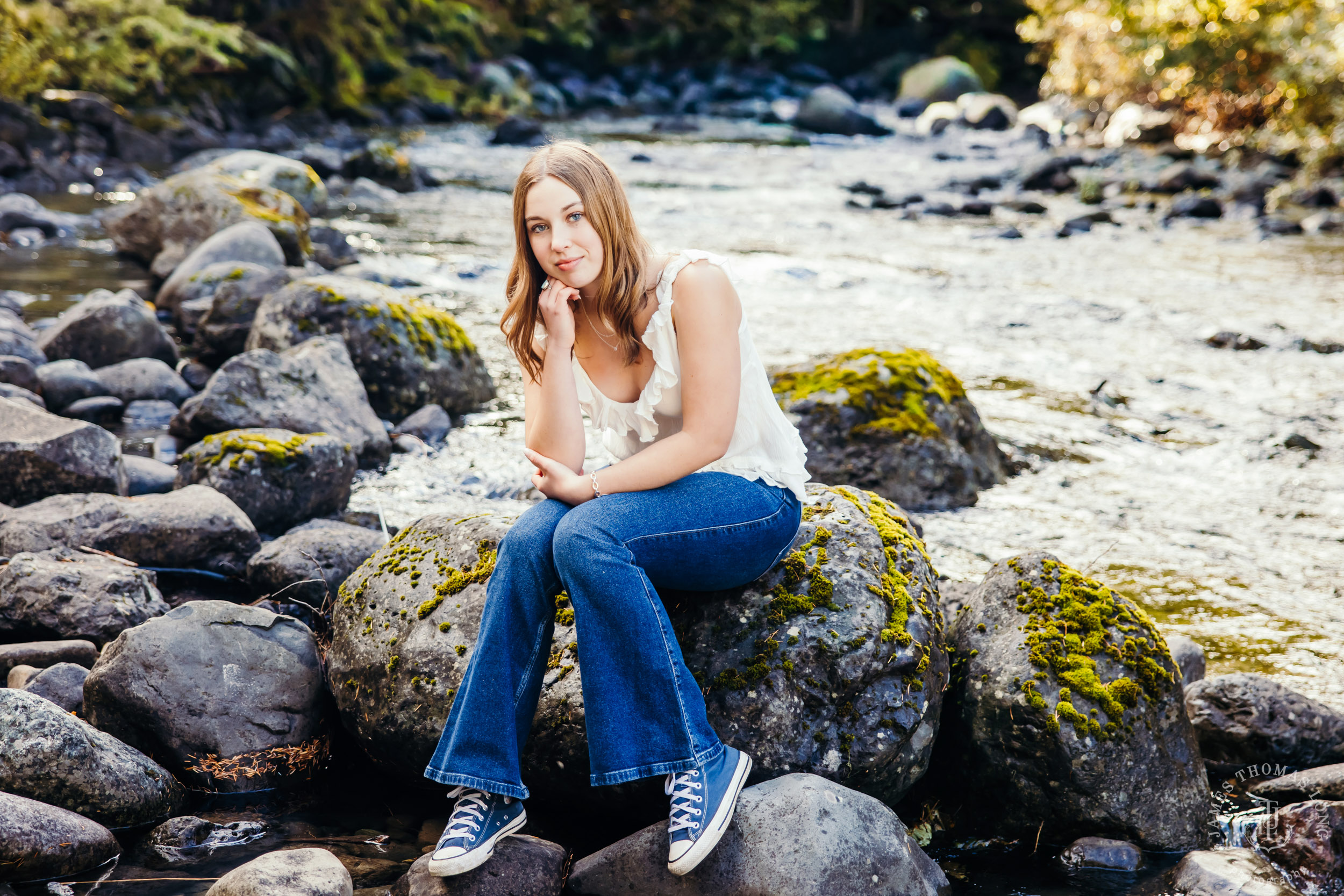 Cascade Mountain adventure high school senior portrait session by Seattle senior photographer James Thomas Long Photography