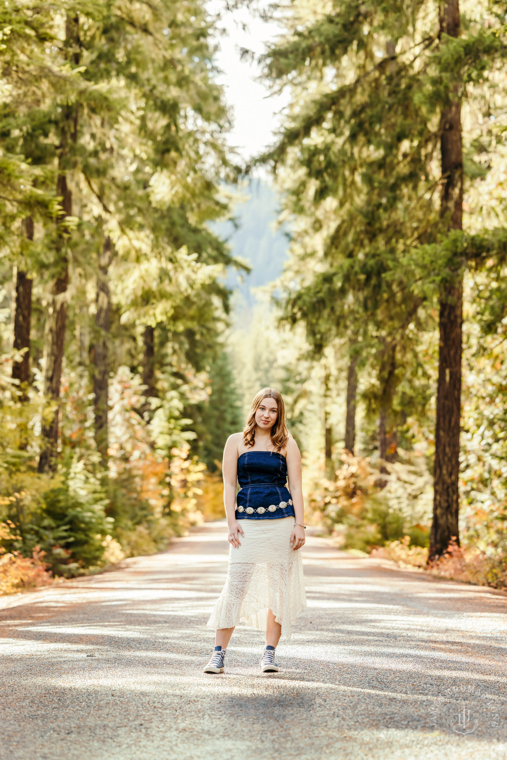Cascade Mountain adventure high school senior portrait session by Seattle senior photographer James Thomas Long Photography