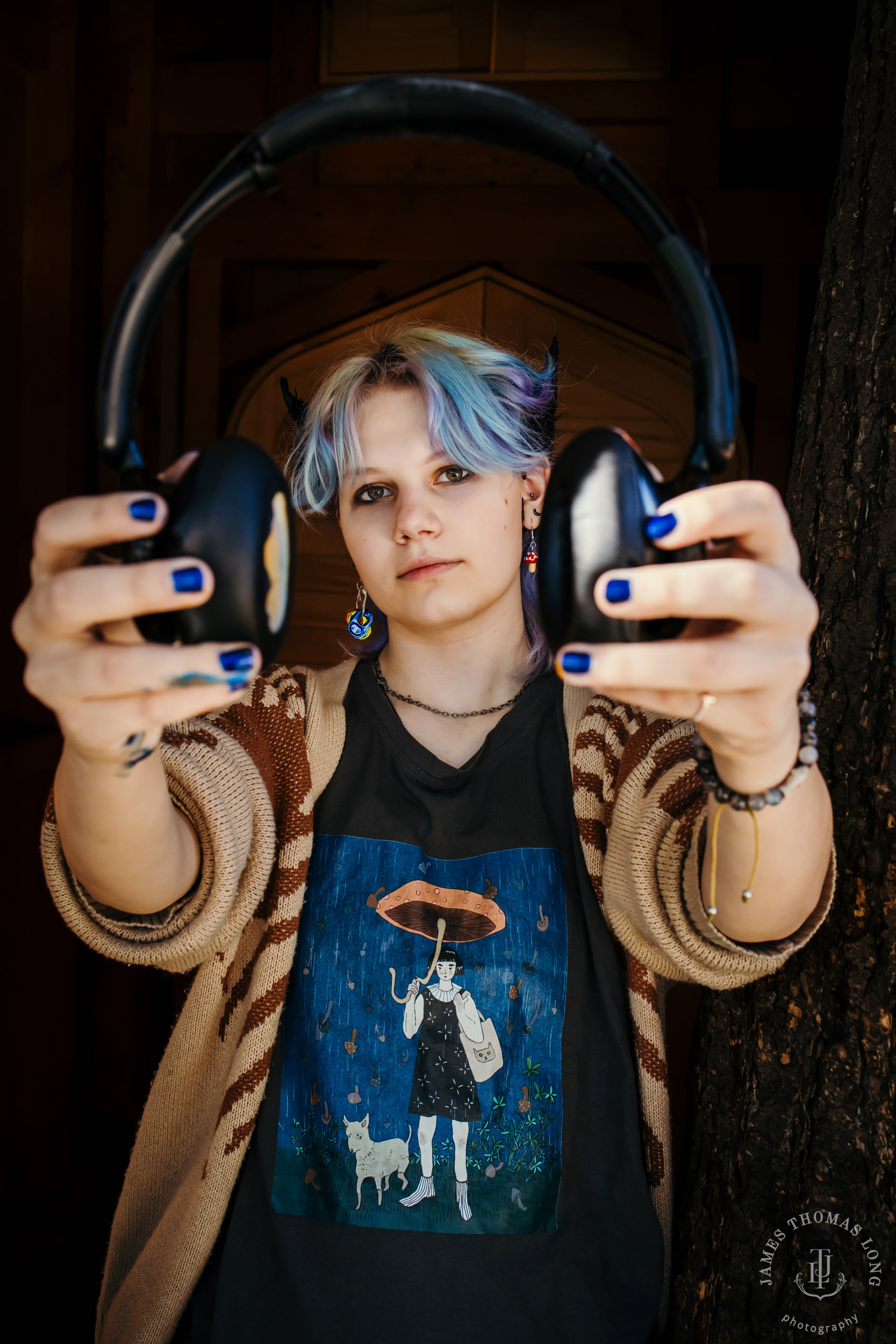 Fall City high school senior portrait session by Snoqualmie senior portrait photographer James Thomas Long Photography