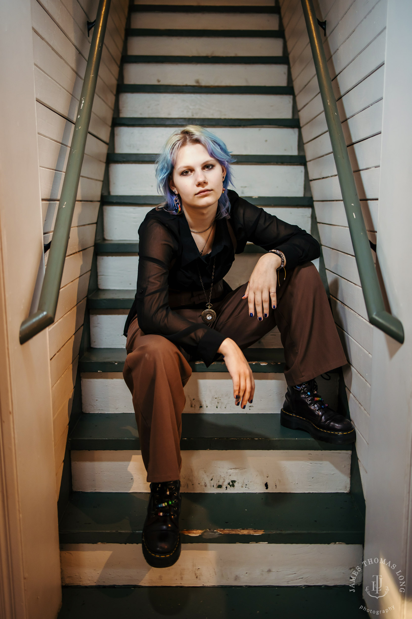 Fall City high school senior portrait session by Snoqualmie senior portrait photographer James Thomas Long Photography