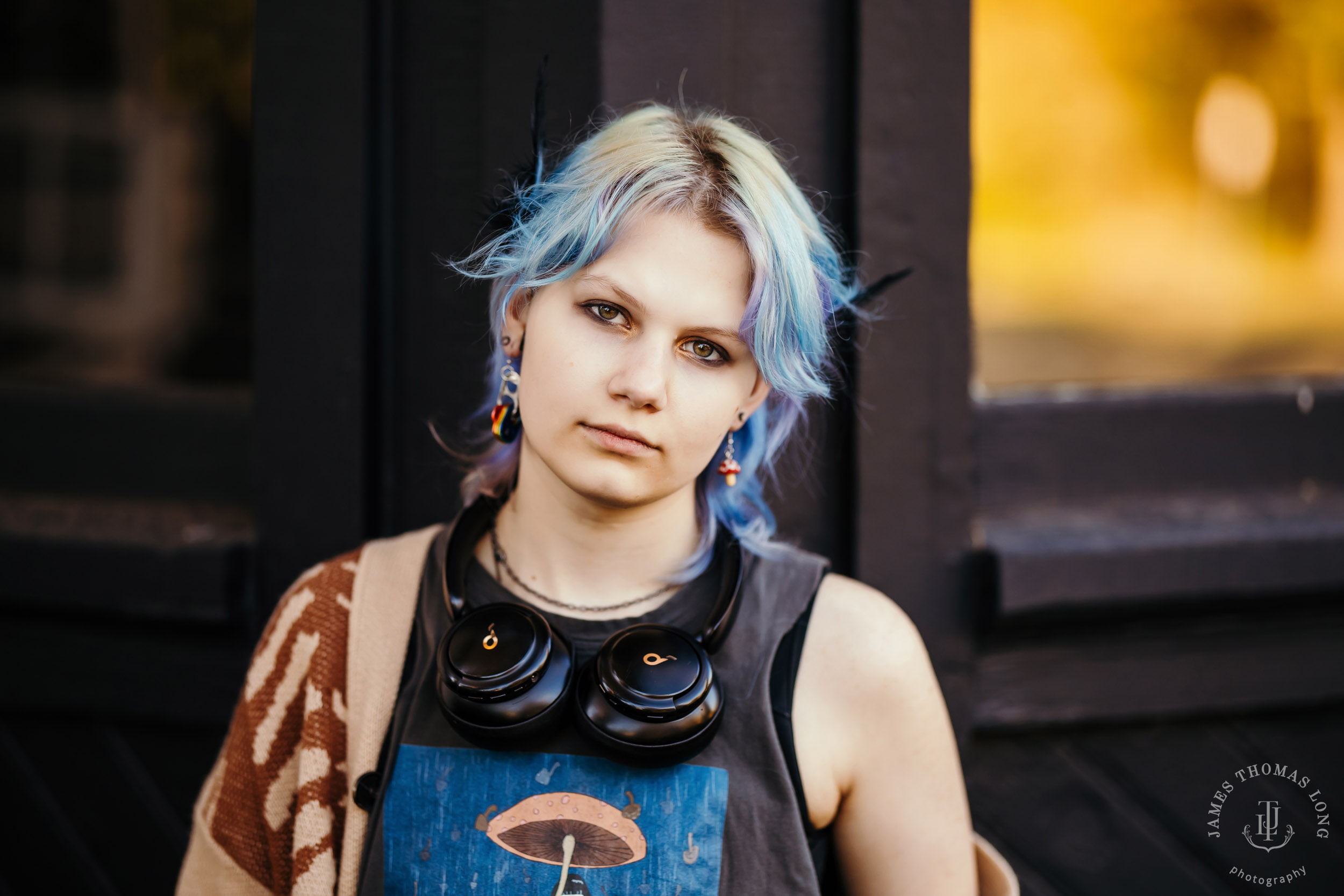 Fall City high school senior portrait session by Snoqualmie senior portrait photographer James Thomas Long Photography