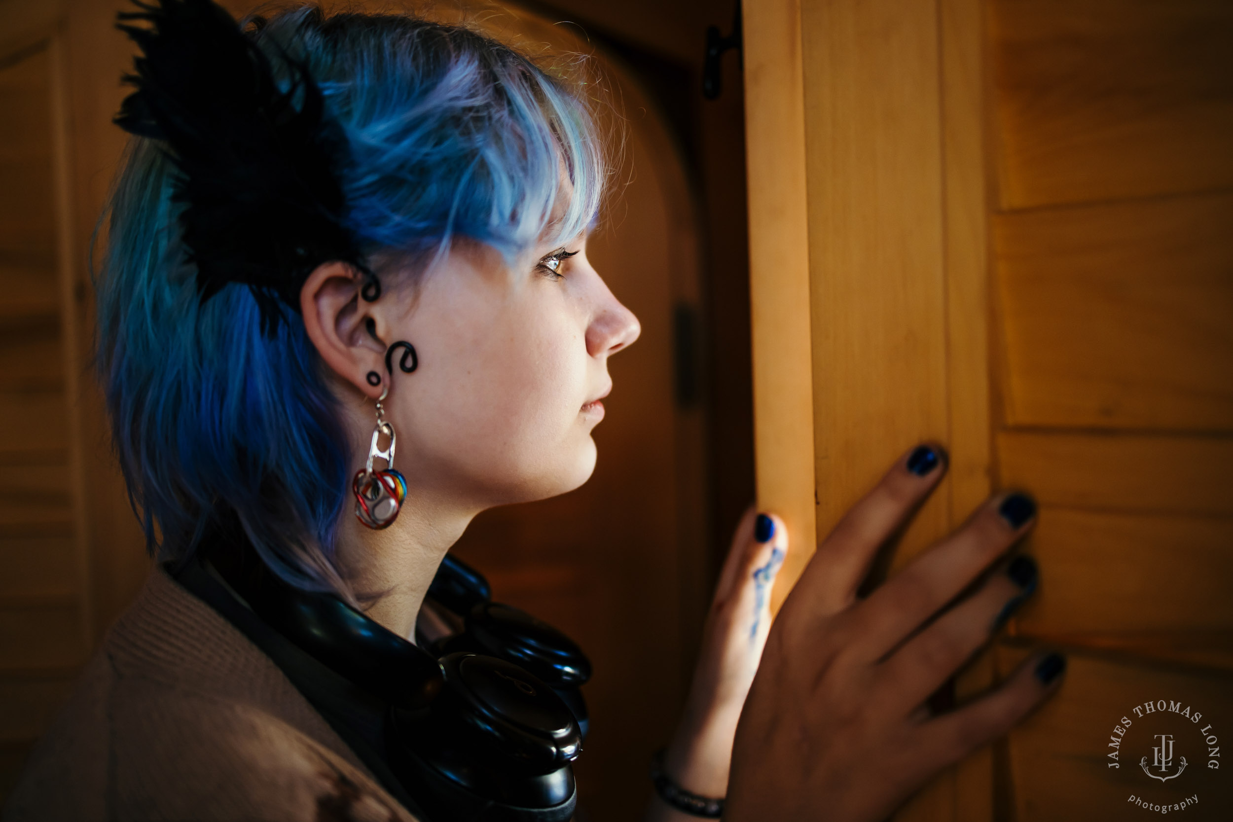 Fall City high school senior portrait session by Snoqualmie senior portrait photographer James Thomas Long Photography