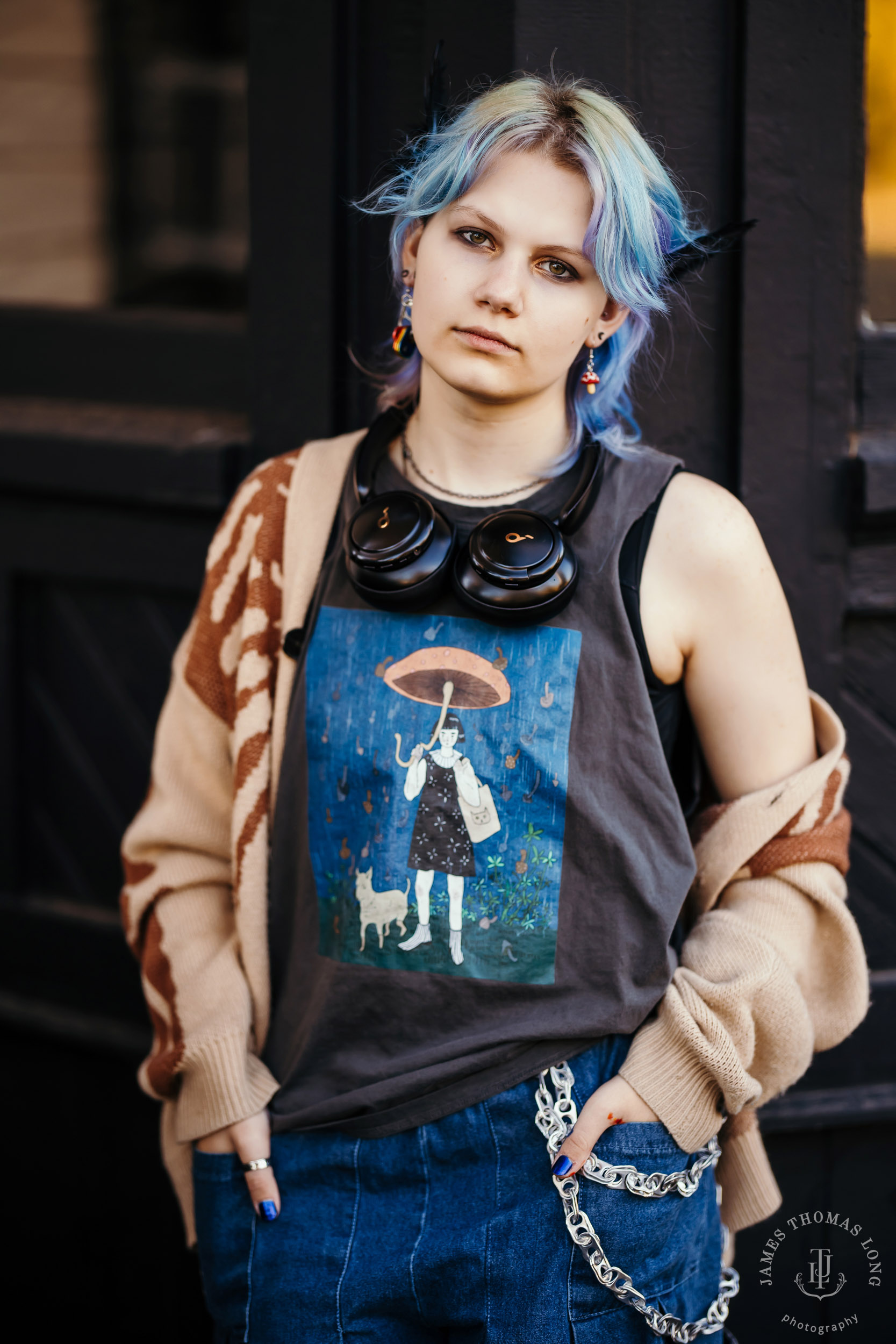 Fall City high school senior portrait session by Snoqualmie senior portrait photographer James Thomas Long Photography