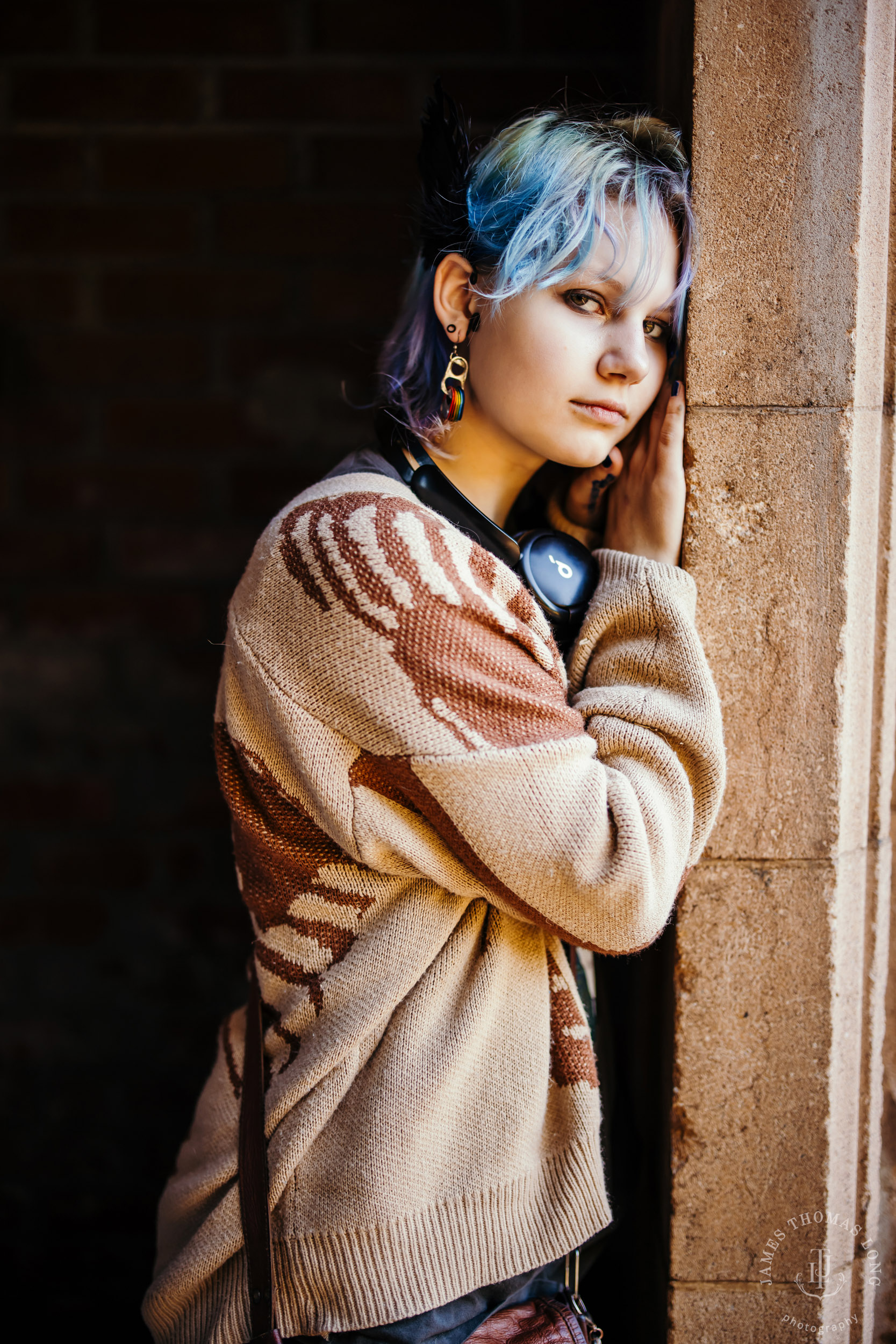 Fall City high school senior portrait session by Snoqualmie senior portrait photographer James Thomas Long Photography