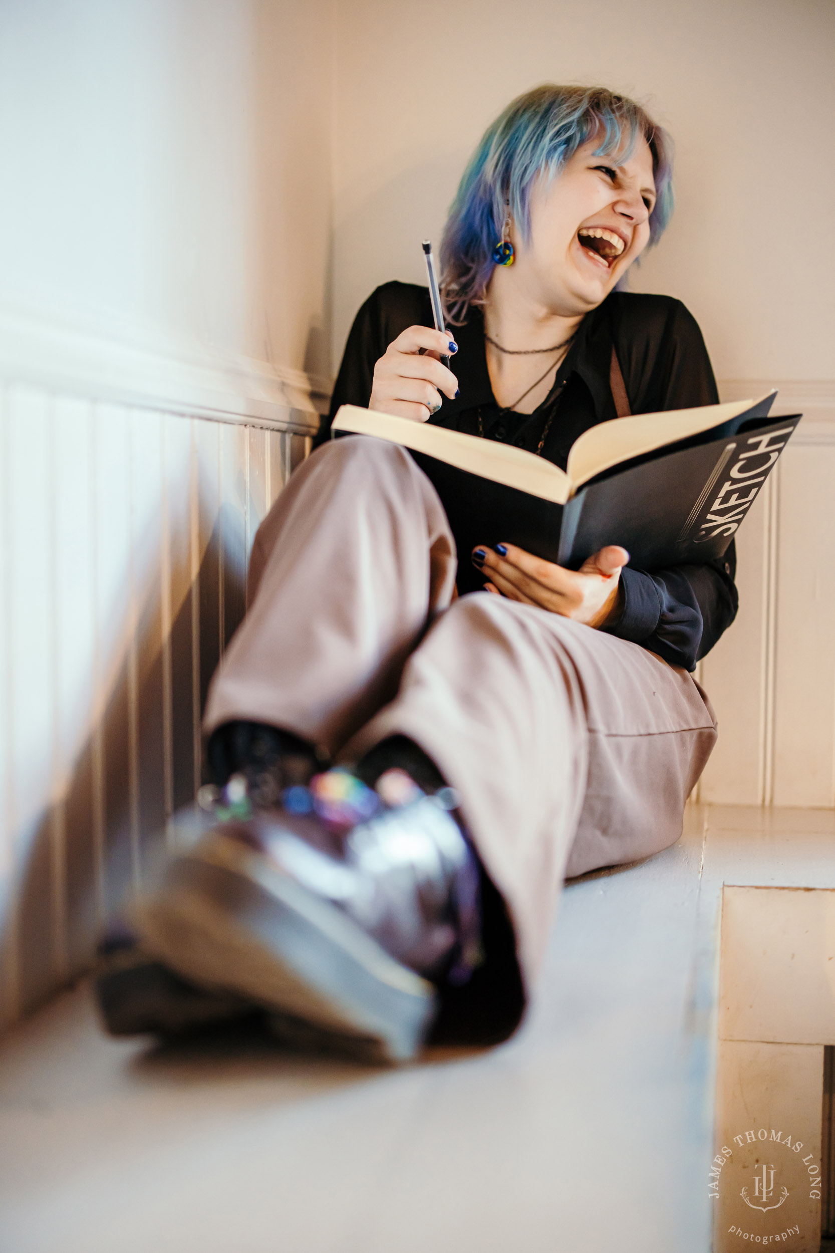 Fall City high school senior portrait session by Snoqualmie senior portrait photographer James Thomas Long Photography