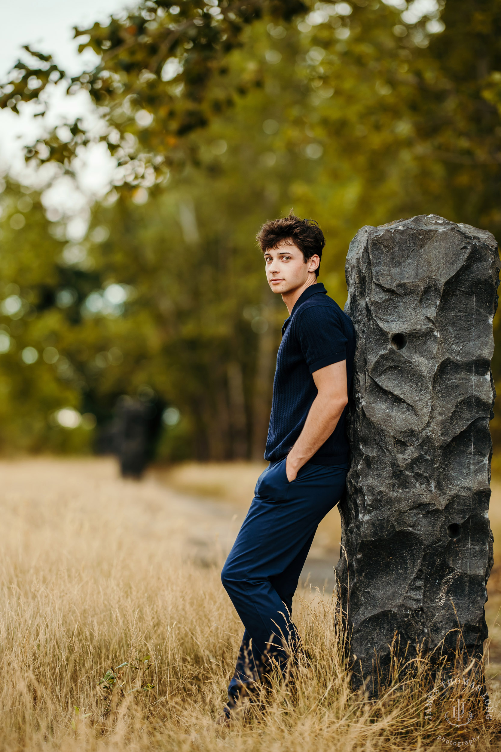 Seattle Magnuson Park high school senior portrait session by Seattle senior photographer James Thomas Long Photography