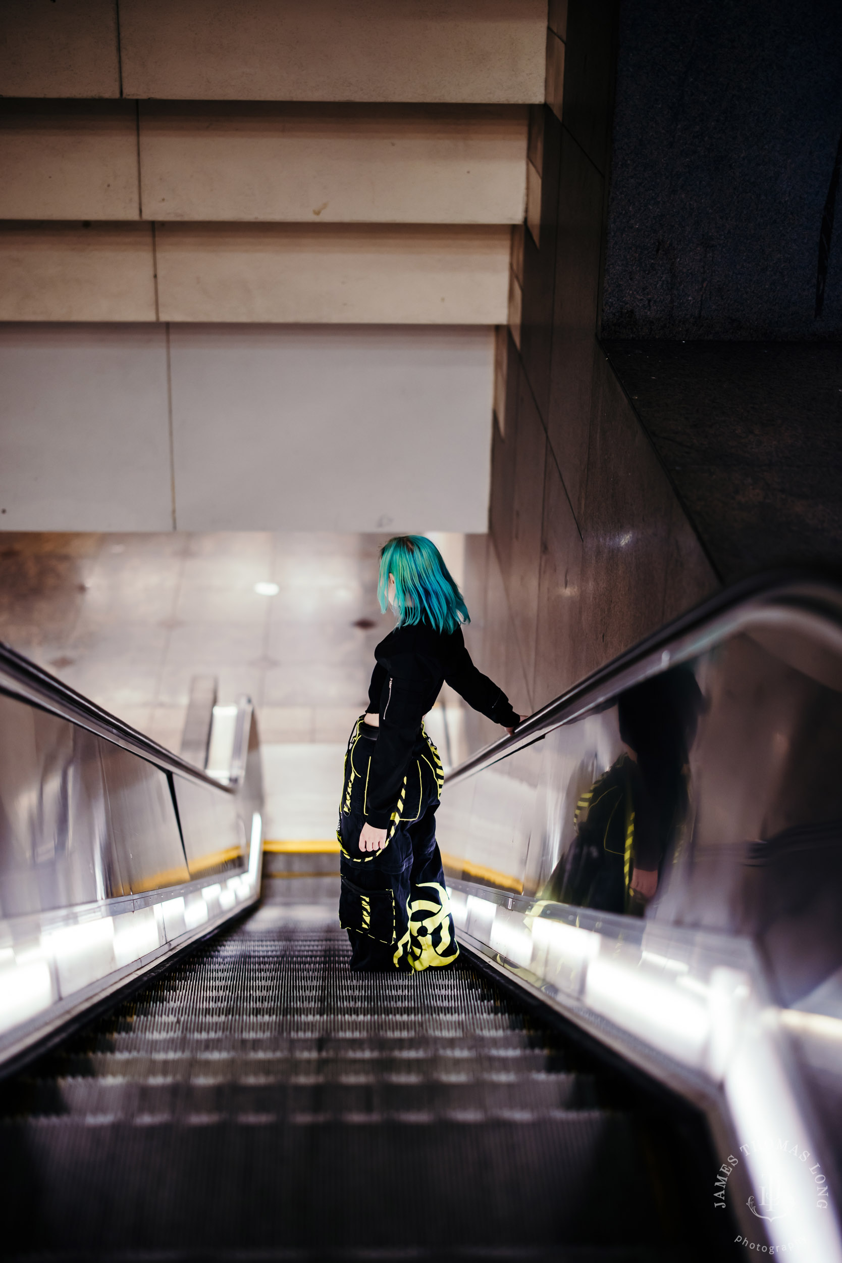 Seattle urban street high school senior portrait session by Seattle senior portrait photographer James Thomas Long Photography