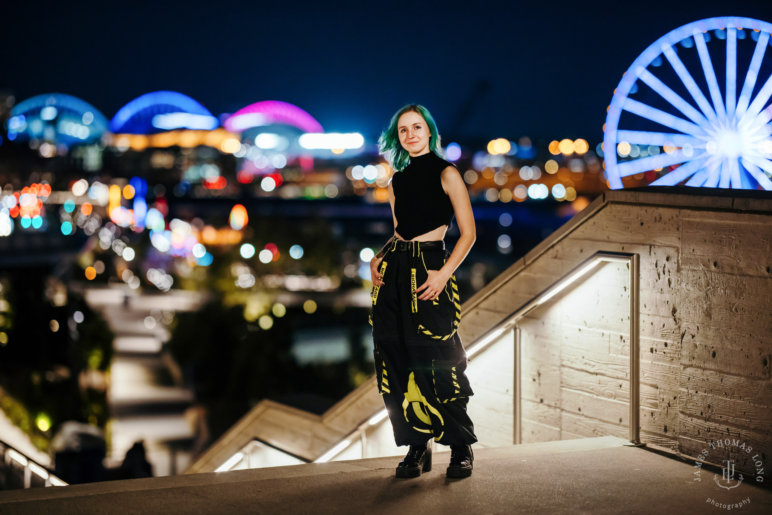 Seattle urban street high school senior portrait session by Seattle senior portrait photographer James Thomas Long Photography