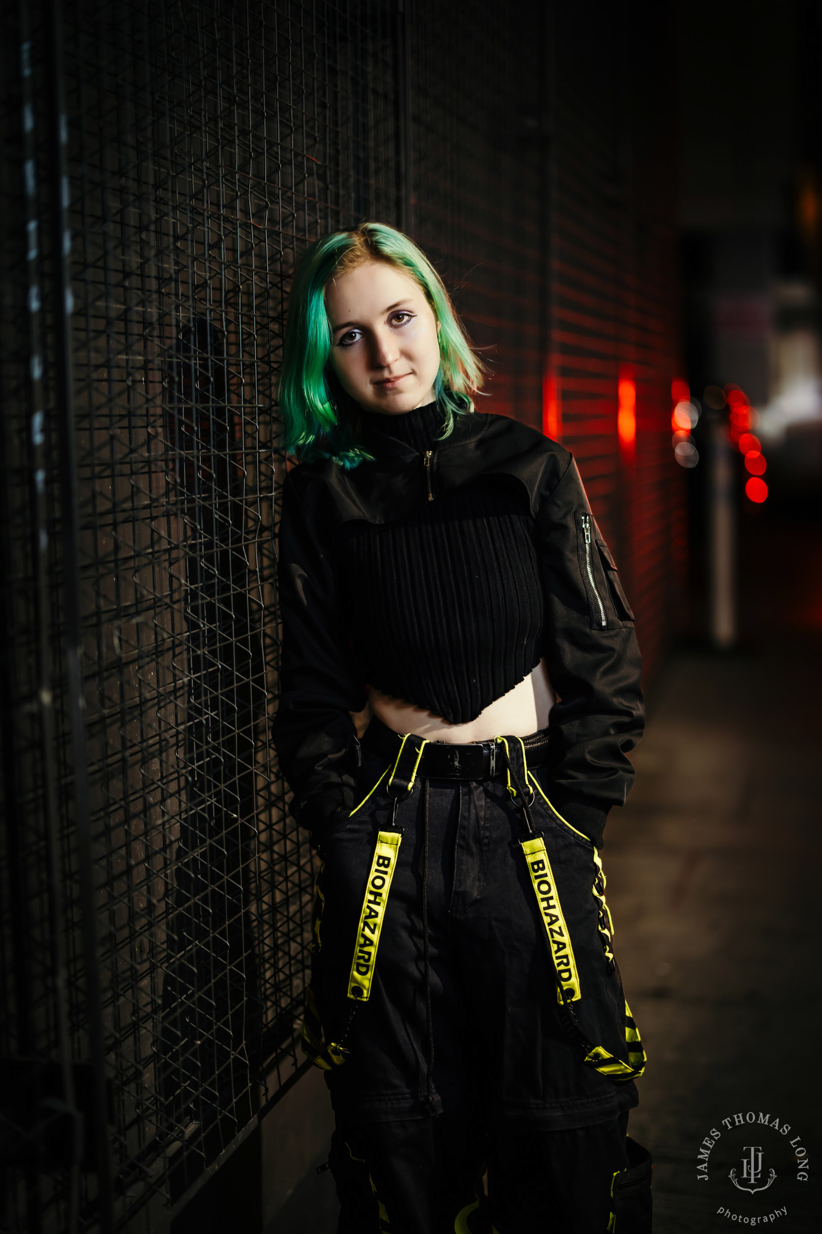 Seattle urban street high school senior portrait session by Seattle senior portrait photographer James Thomas Long Photography