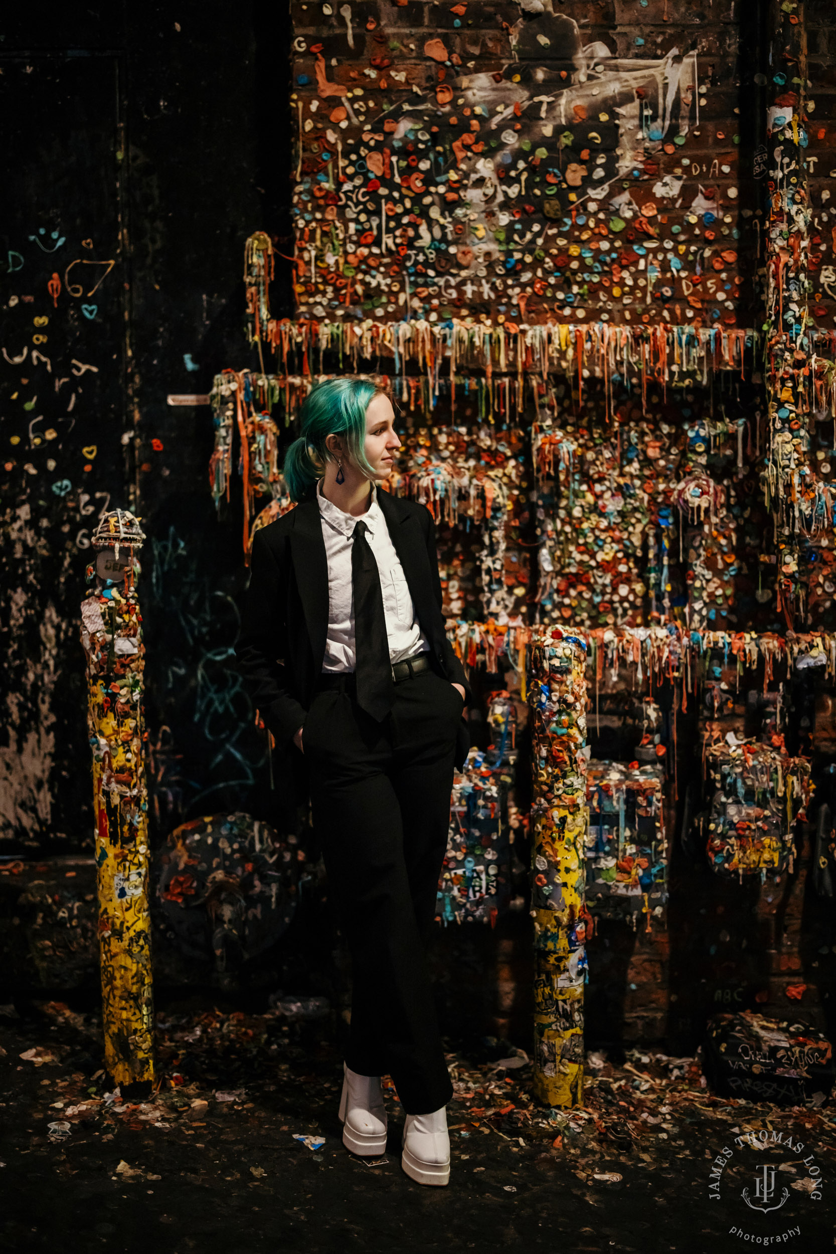 Seattle urban street high school senior portrait session by Seattle senior portrait photographer James Thomas Long Photography