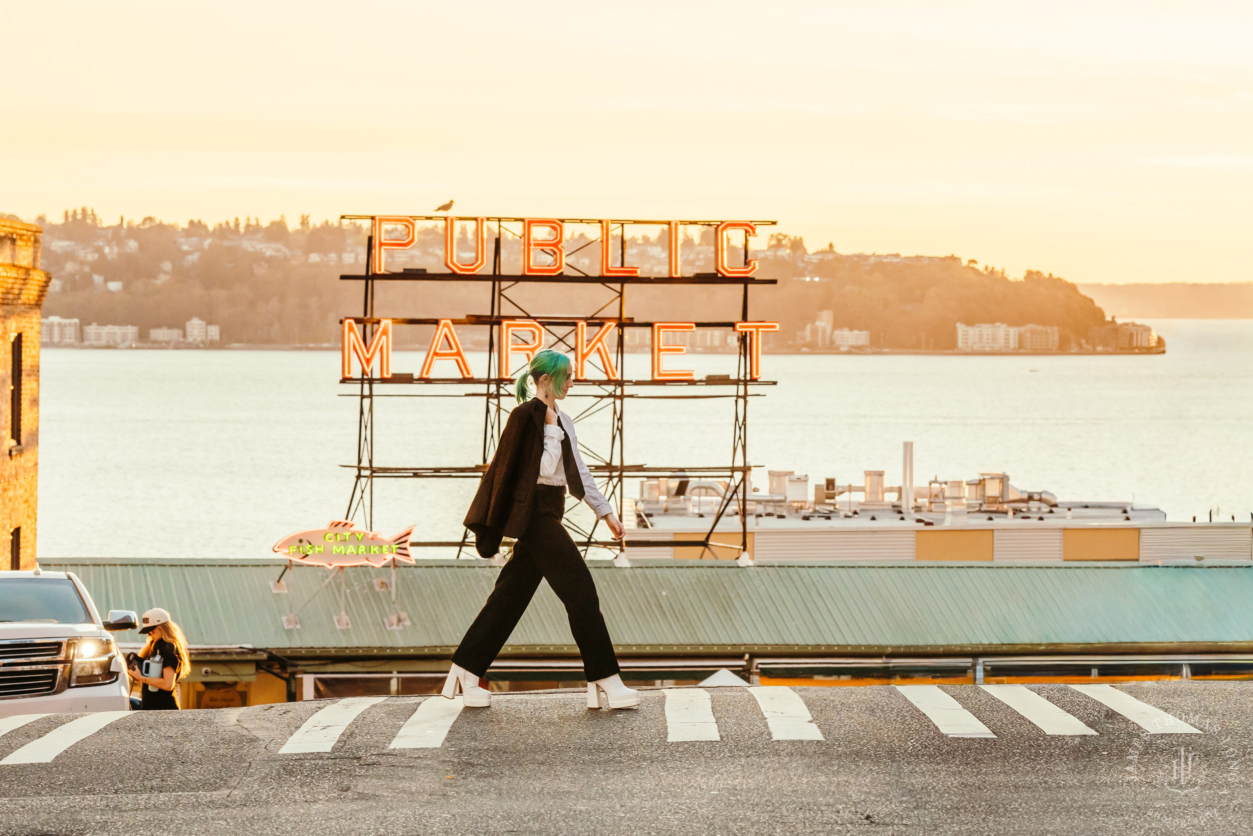 Seattle urban street high school senior portrait session by Seattle senior portrait photographer James Thomas Long Photography
