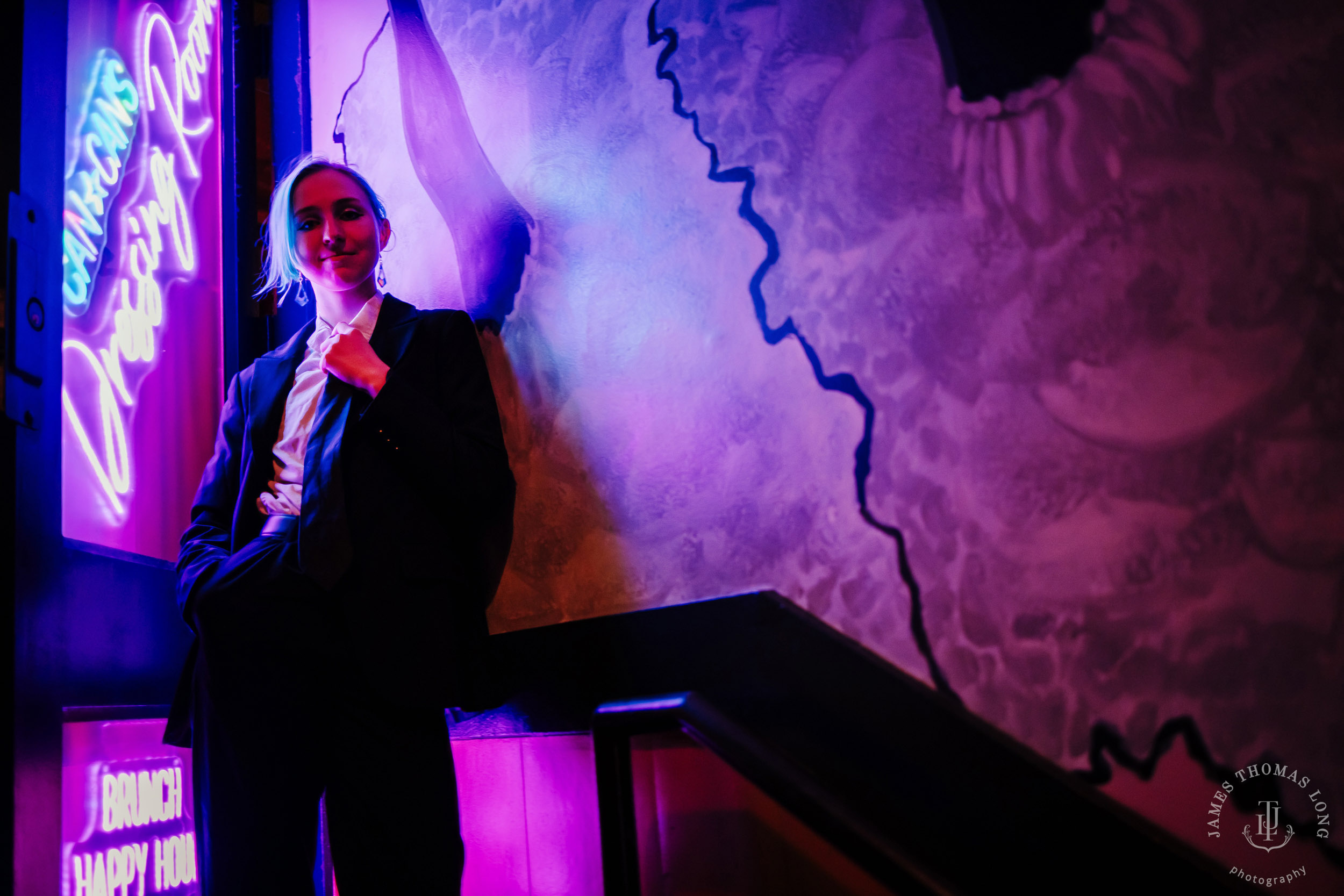 Seattle urban street high school senior portrait session by Seattle senior portrait photographer James Thomas Long Photography